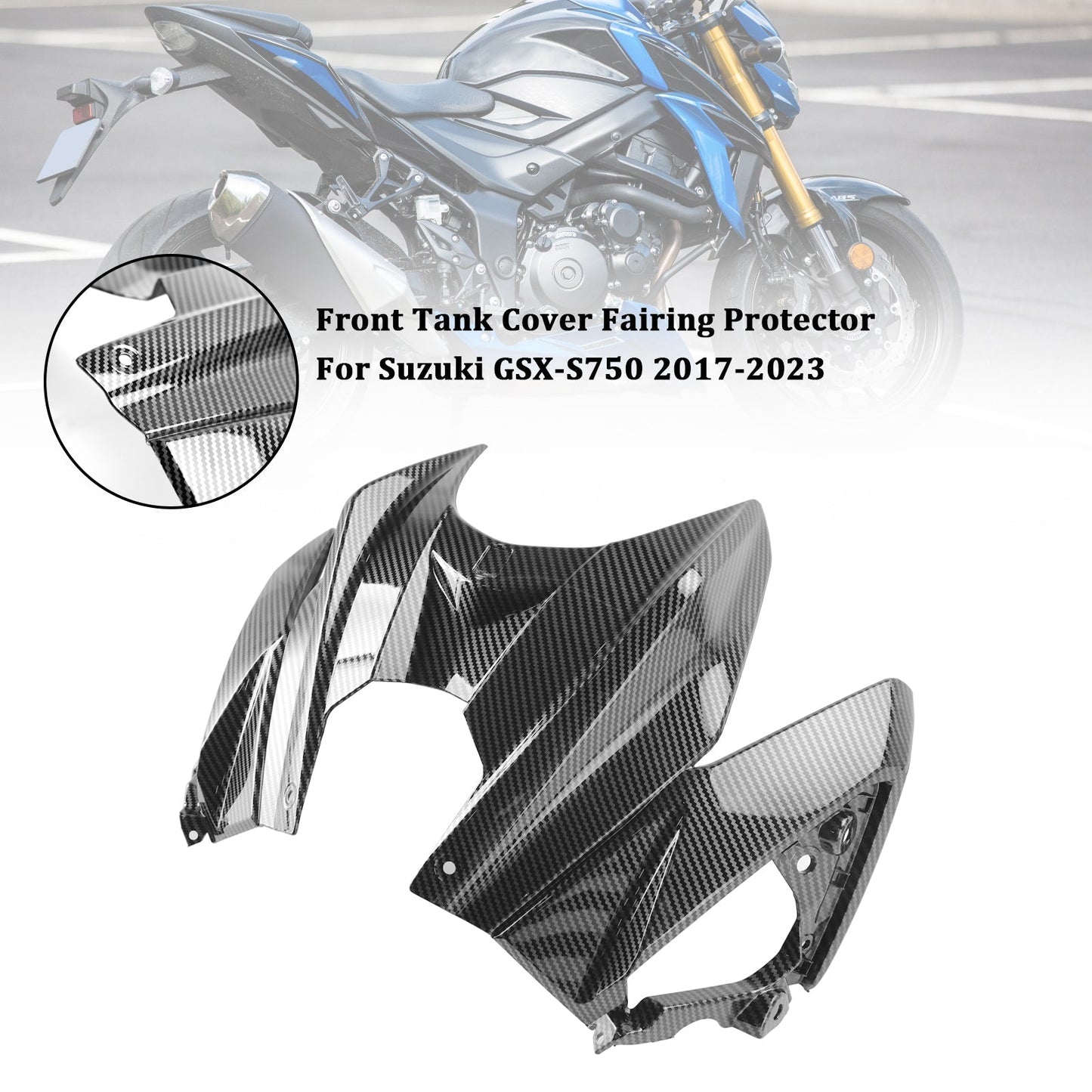 Protection de carénage de couvercle de réservoir avant pour Suzuki GSXS 750 17-23