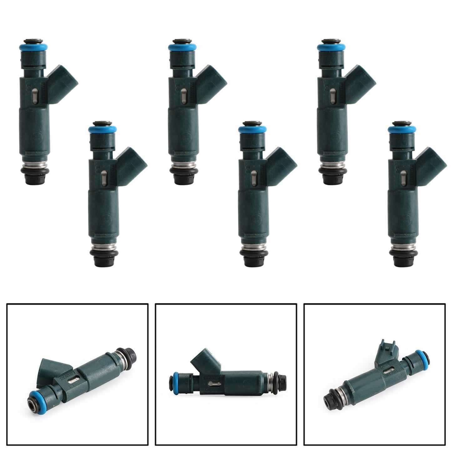6 inyectores de combustible 2M2E-A7B compatibles con Mazda 6 MPV 3.0L 2002-2008 2M2EA7B