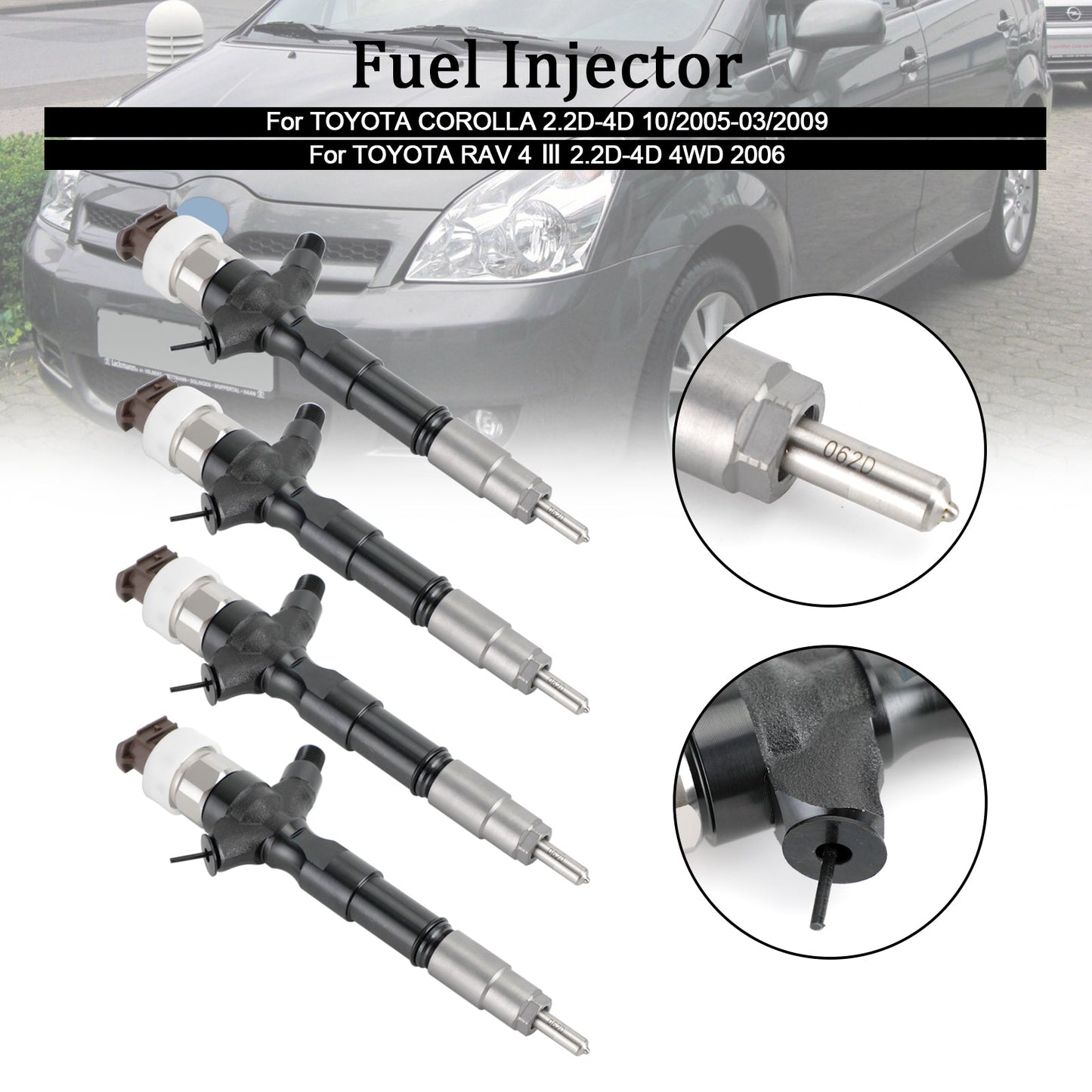 2006+ Toyota Land Cruiser 1KD-FTV 2KD-FTV Fuel Injector 23670-30140