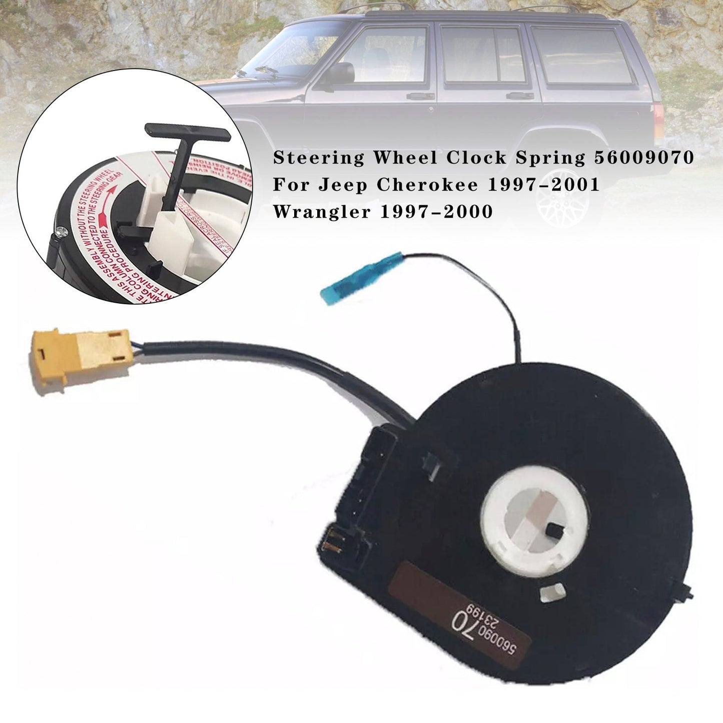 Ressort de volant d'horloge Jeep Cherokee 56009070 56047103AA 1997-2001