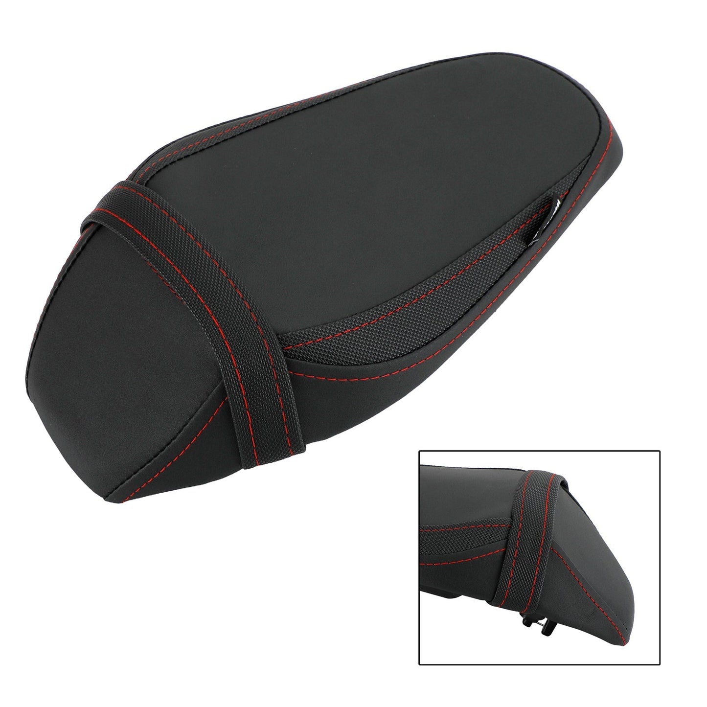 Asiento trasero de PU con cojín plano para pasajero para Kawasaki Ninja Z900 17-22 18 19, color verde
