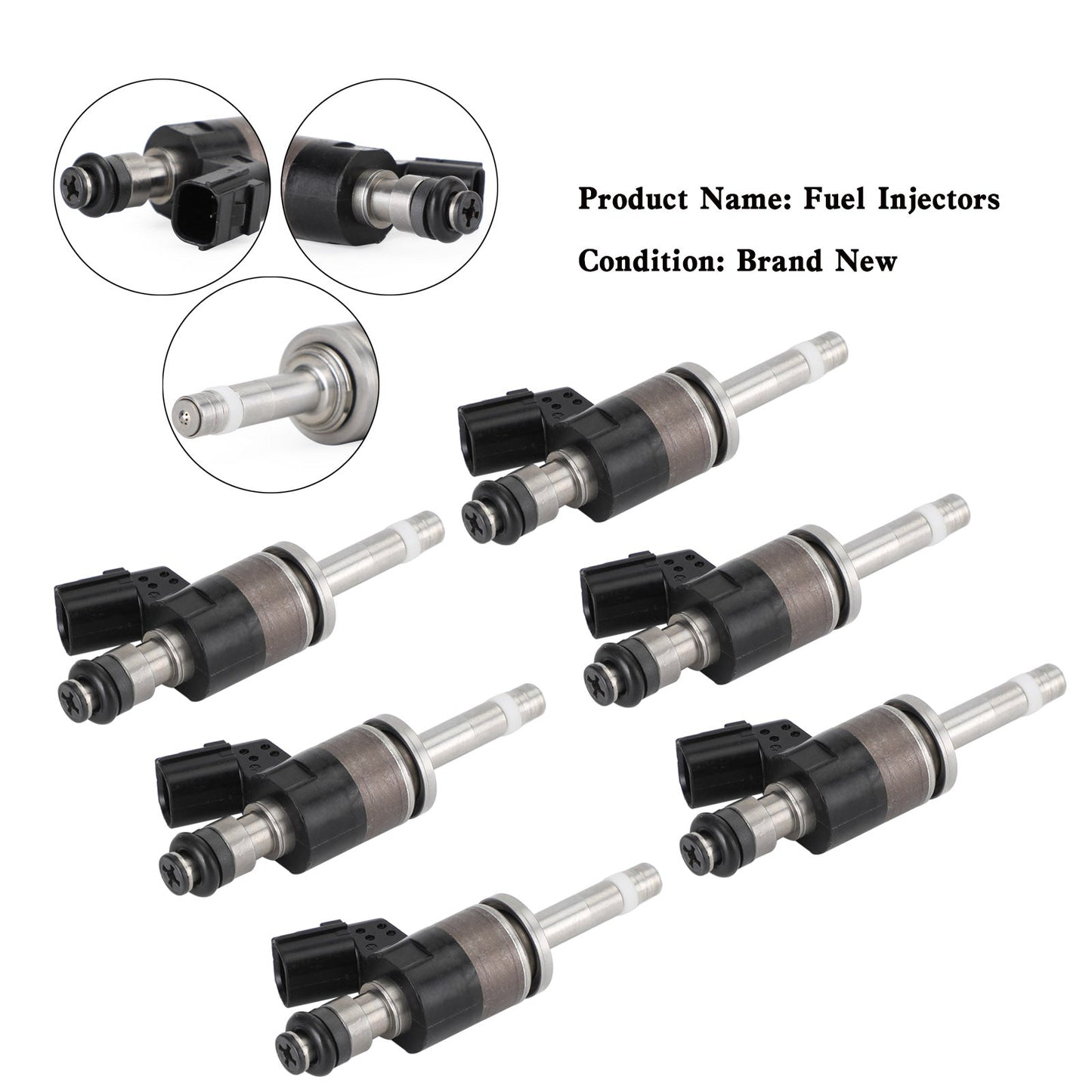 Inyectores de combustible para Honda Odyssey 3.5L (2018-2019), 6 unidades, 16010RLV305 y 16010RLV315