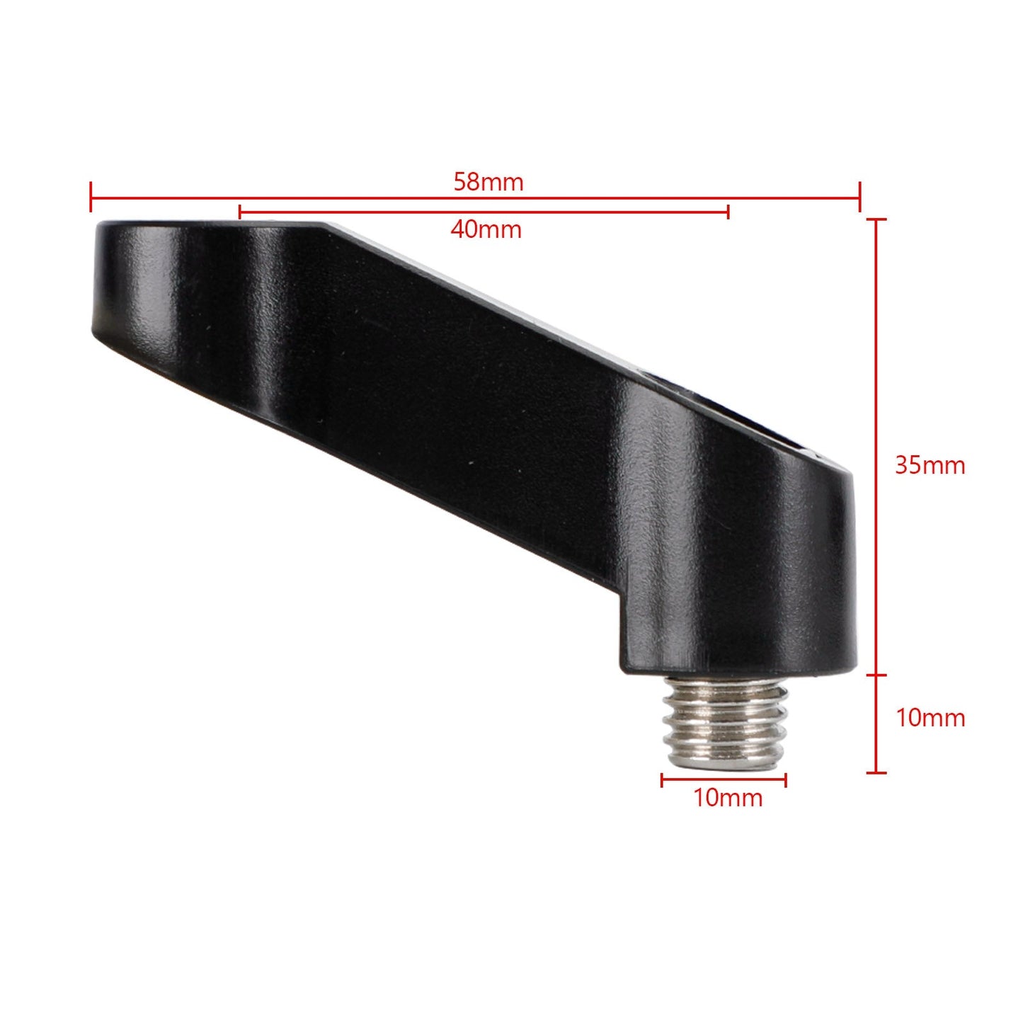 Extension de rétroviseur en ABS M10 x 1,5 mm pour BMW R1200GS F 900 S 1000 R/XR