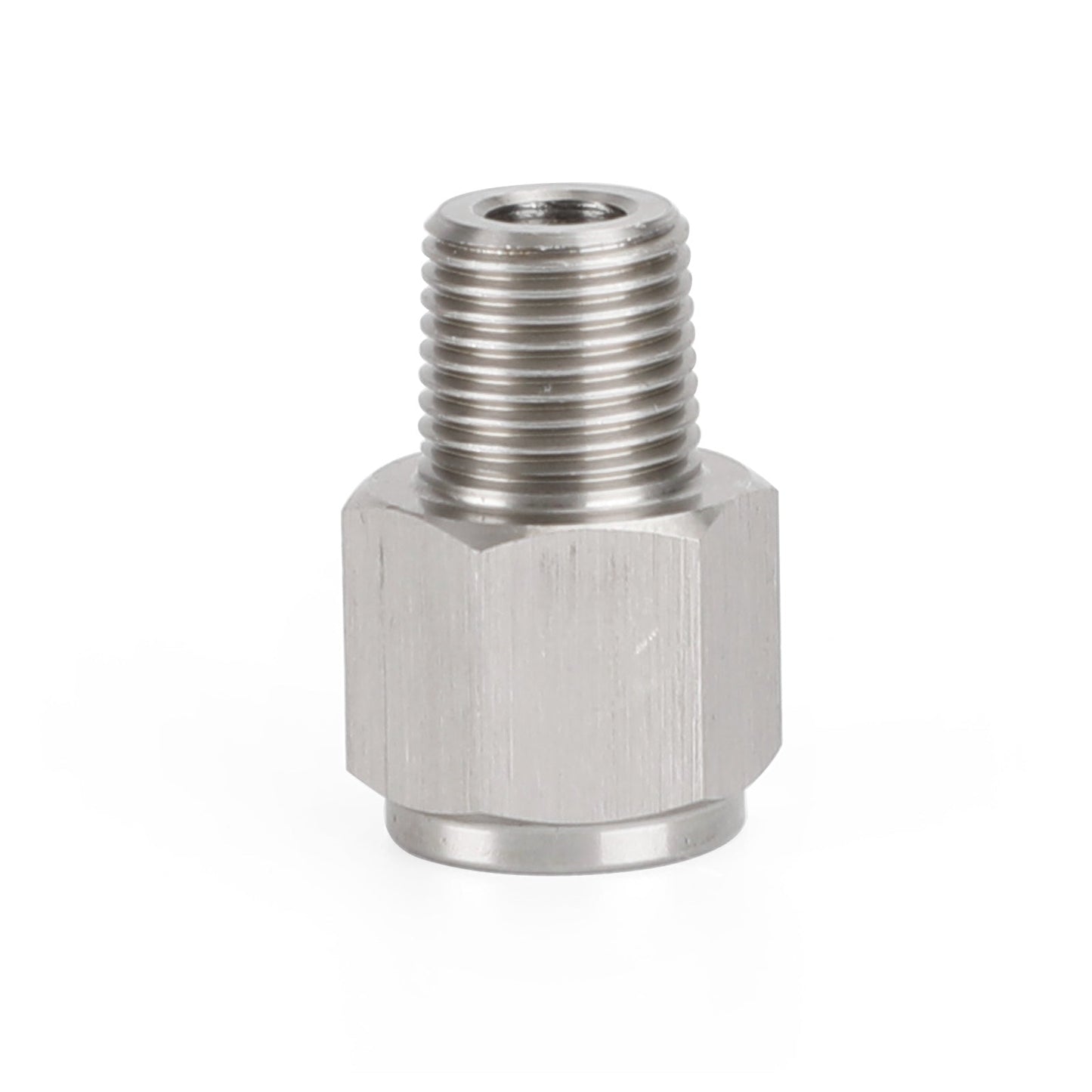 Adaptateur de manomètre de pression d'huile en acier inoxydable, 1/8" NPT mâle vers 1/4" M10x1,0 femelle