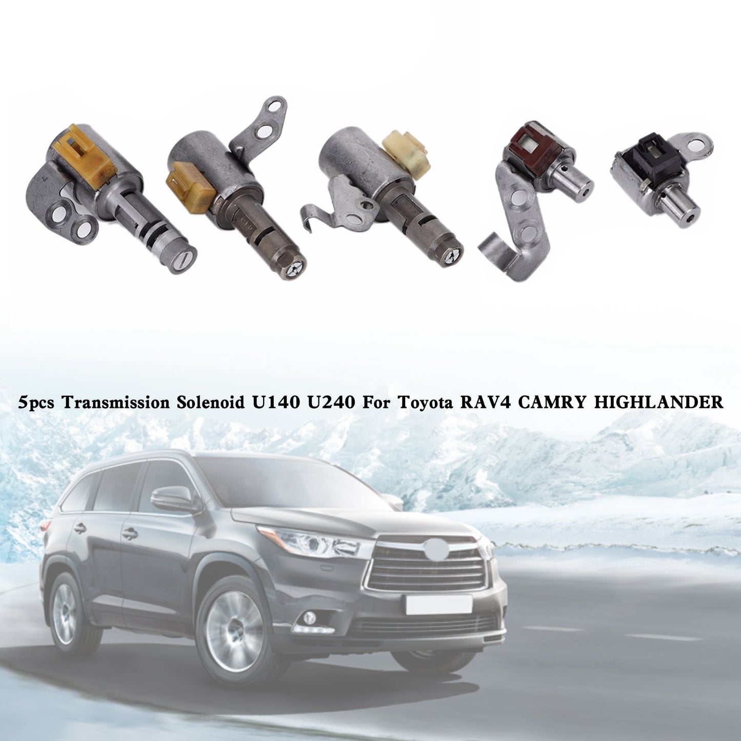 Solénoïde de transmission générique U140 U240 pour Toyota Solara 3.0L 2002-2003 (5 pièces)