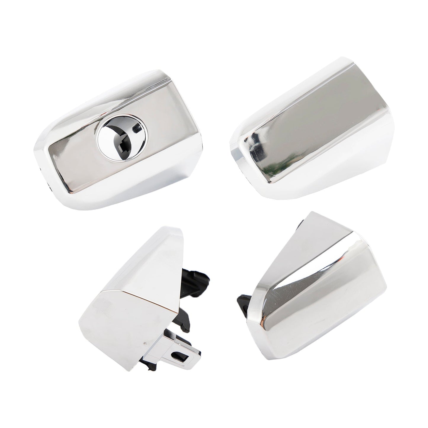 Poignées de porte extérieures chromées 14575050 pour Chevrolet Silverado 3500 HD (sous-modèles : High Country, LT, LTZ, WT) 2015-2019 (4 pièces)
