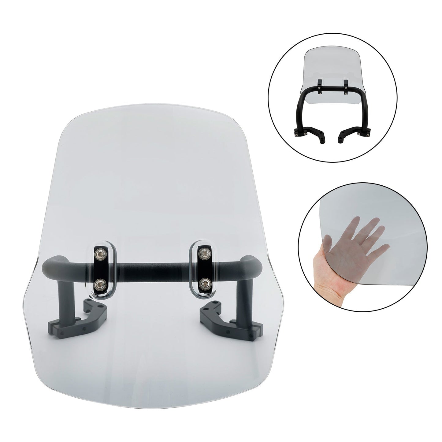 Pare-brise + support pour HONDA CRF250L/S CRF250M CRF300L 2021-2022