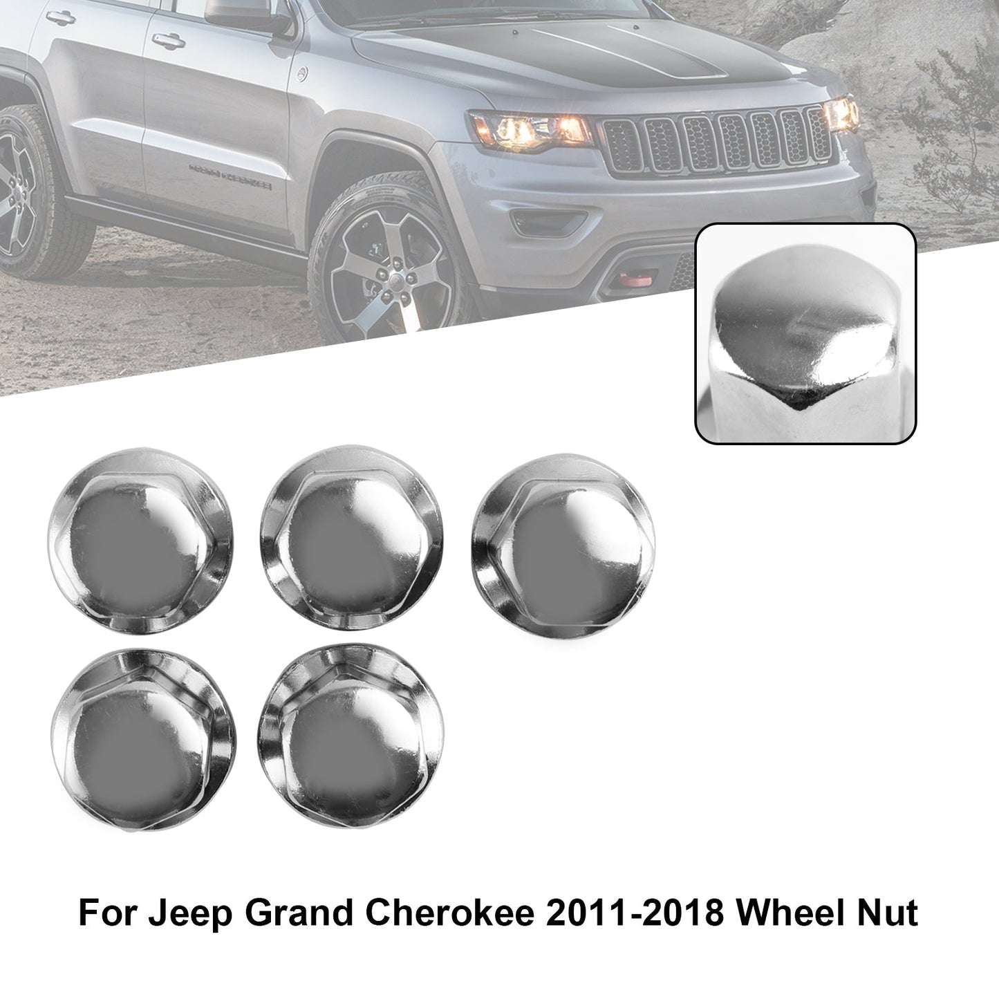 2012-2018 For Dodge Durango Ram 1500 5PCS Lug Nuts 14x1.5 06509422AA 6509422AA