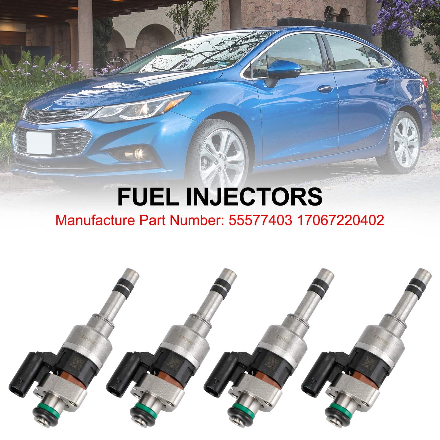 Injecteurs de carburant 55577403 17067220402 pour GMC 16-19 pour Chevry Cruze Malibu 1,4 L 1,5 L L4
