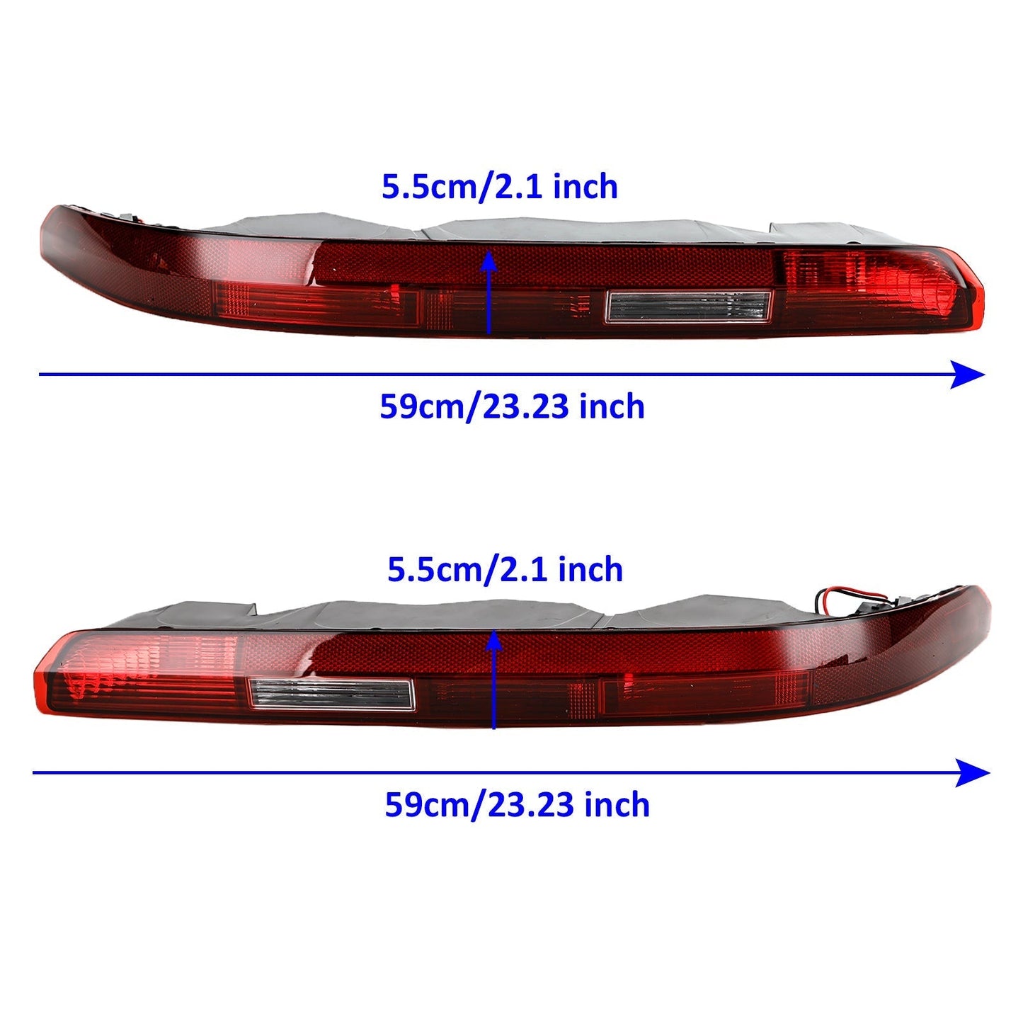 Ensemble de feux antibrouillard pour pare-chocs arrière gauche et droit Audi Q7 2016-2023 4M0945095A 96A