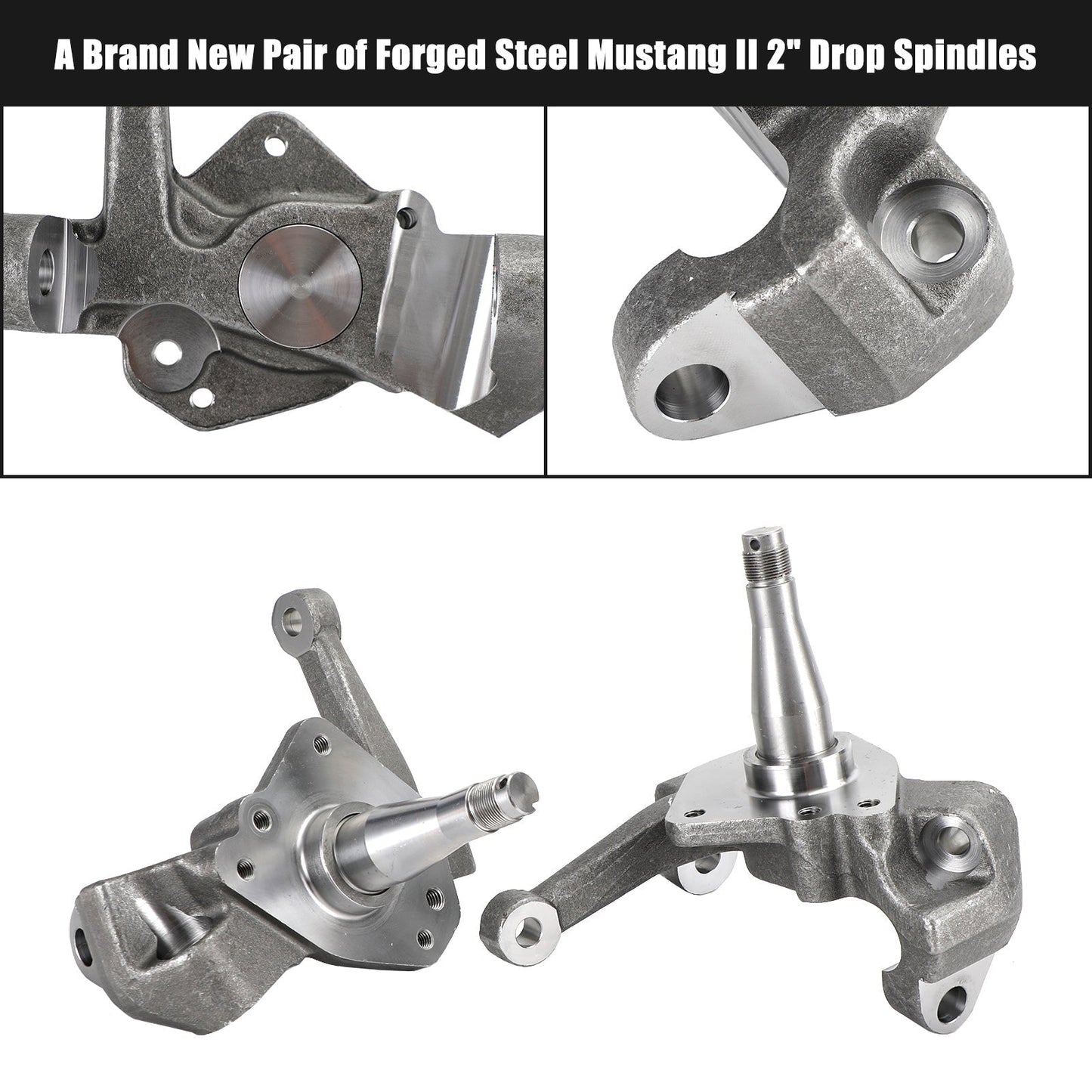 1973-1980 Pinto Type Front End Left/Right Hot Rod 2Inch Drop Spindles