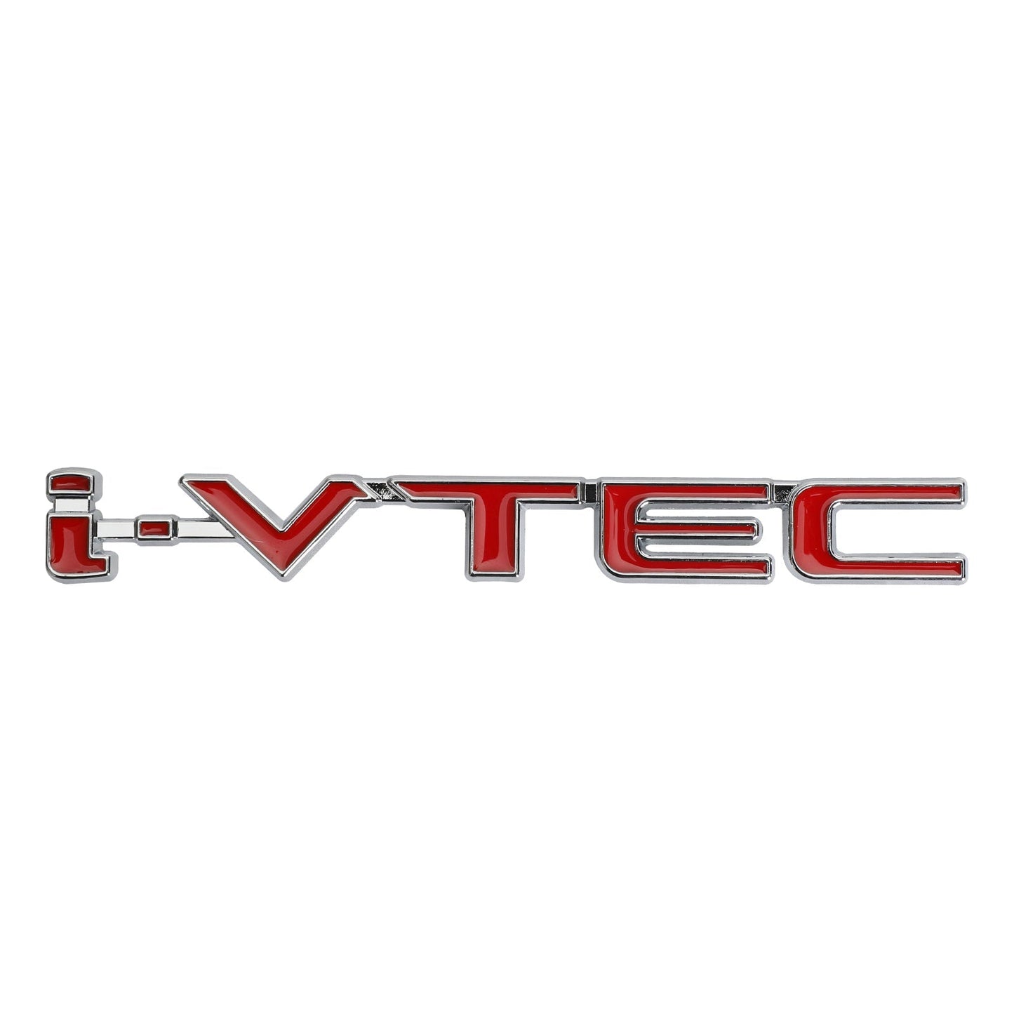 Emblème 3D en métal pour coffre de voiture i-VTEC, autocollant pour aile arrière Turbo, rouge et argent