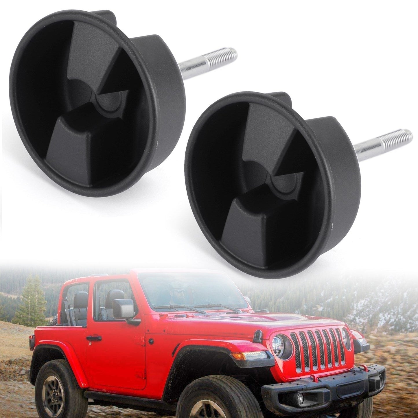 2007-2017 Jeep Wrangler 2pcs Hardtop Freedom Top Mounting Knob Screws
