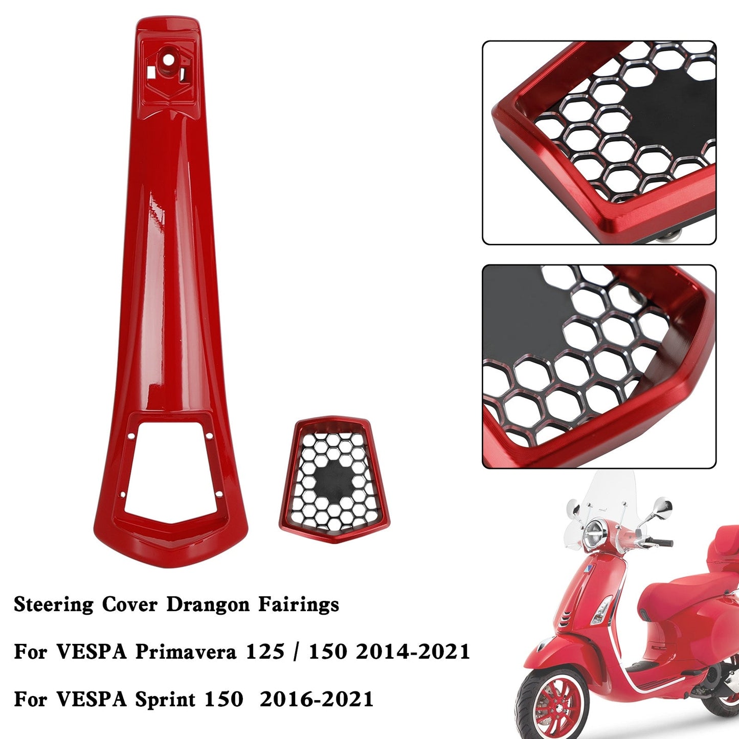 Carénage de couvercle de klaxon de direction pour VESPA Sprint Primavera 125/150 2014-2021