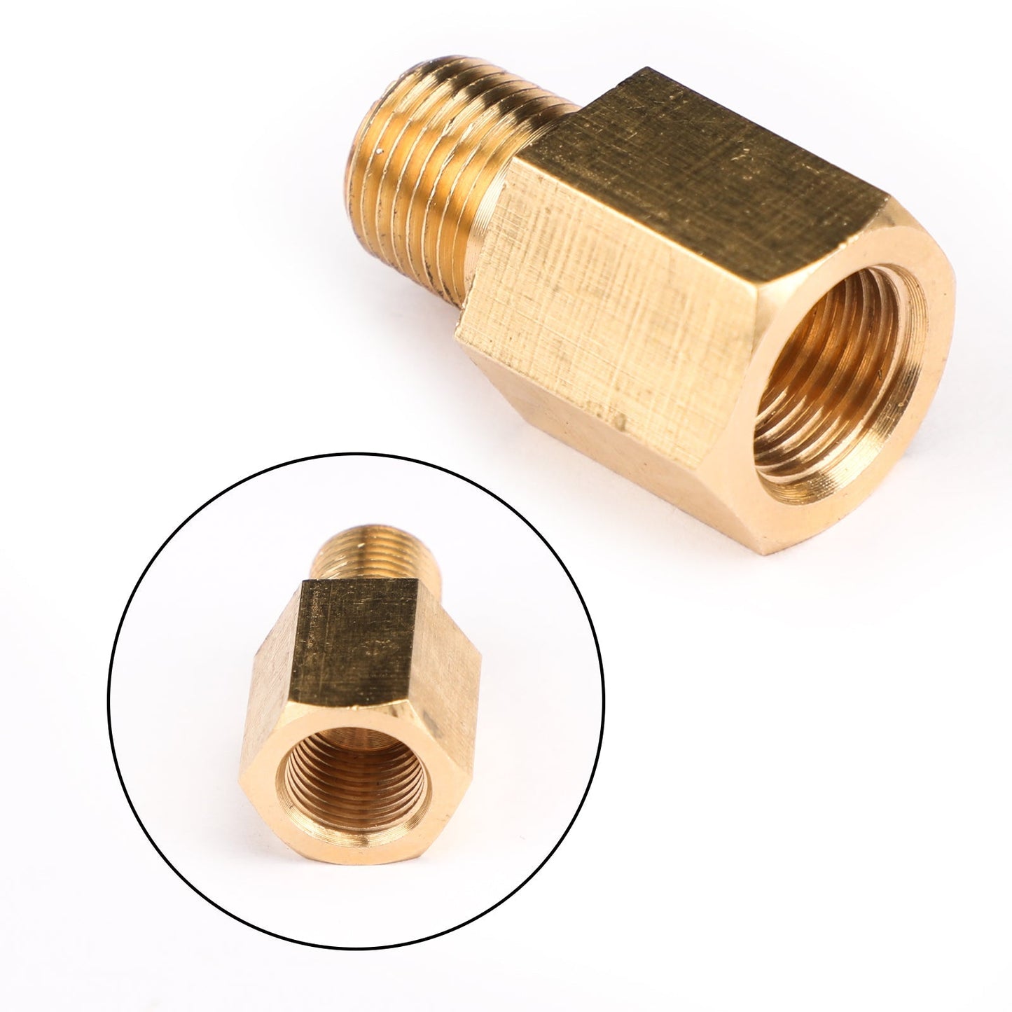 Adaptateur de pression d'huile pour manomètre, filetage femelle 1/8 NPT vers mâle 1/8 BSPT