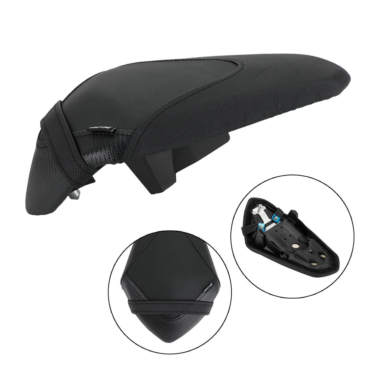 Selle arrière plate pour passager arrière, verte, pour Kawasaki Ninja 400 Z400 18-22
