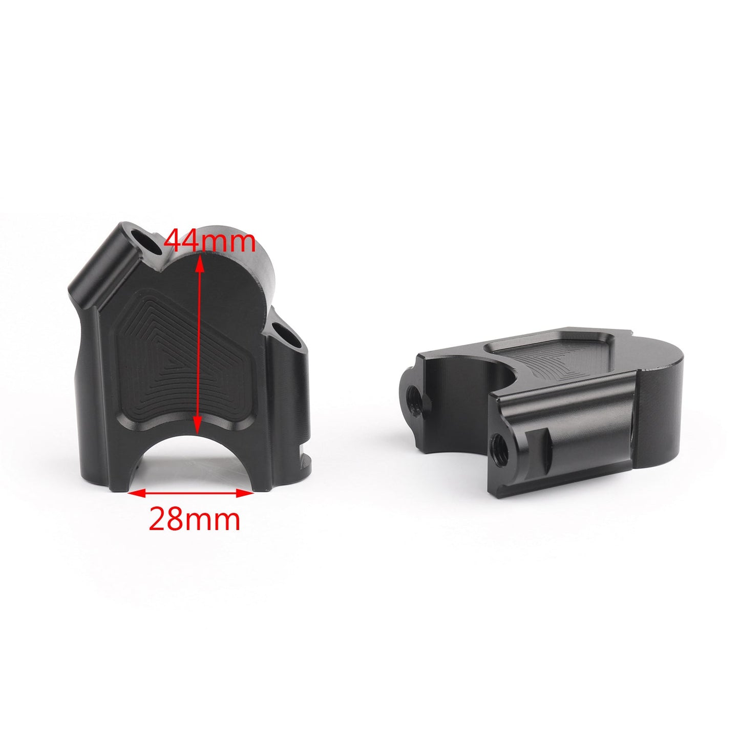 Pair Black Motorcycle Handlebar Riser Kit Moves Bar Up For For BMW F800GS 2008-2017