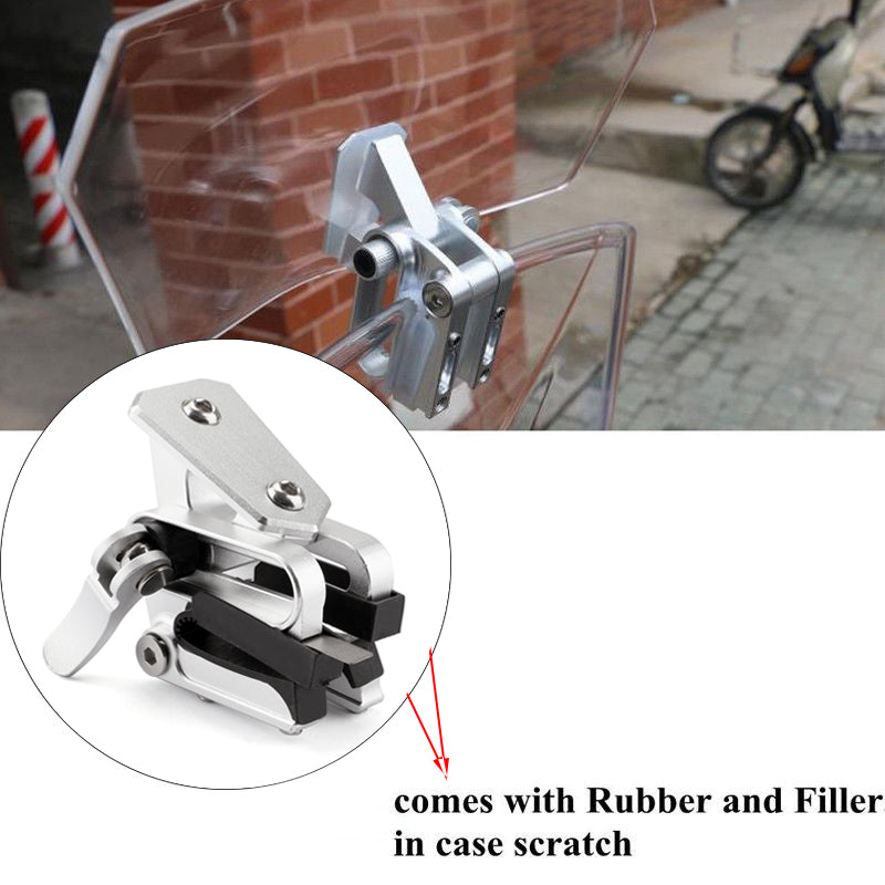 Extension de déflecteur de pare-brise réglable, compatible avec Honda et Yamaha, universelle, noire