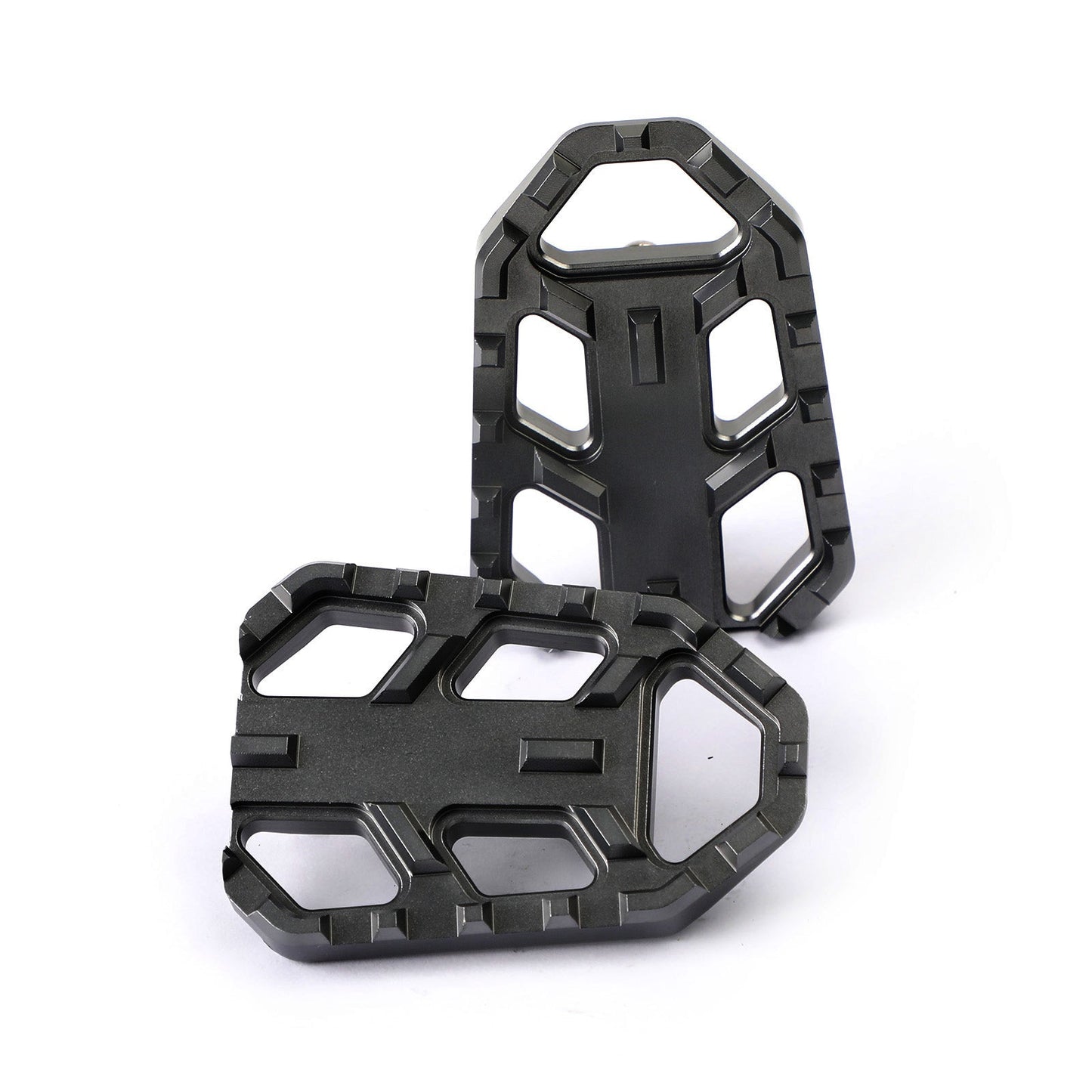 Adaptateurs de repose-pieds larges noirs pour Suzuki DL V-Strom 650 1000 / XT 2006-2020
