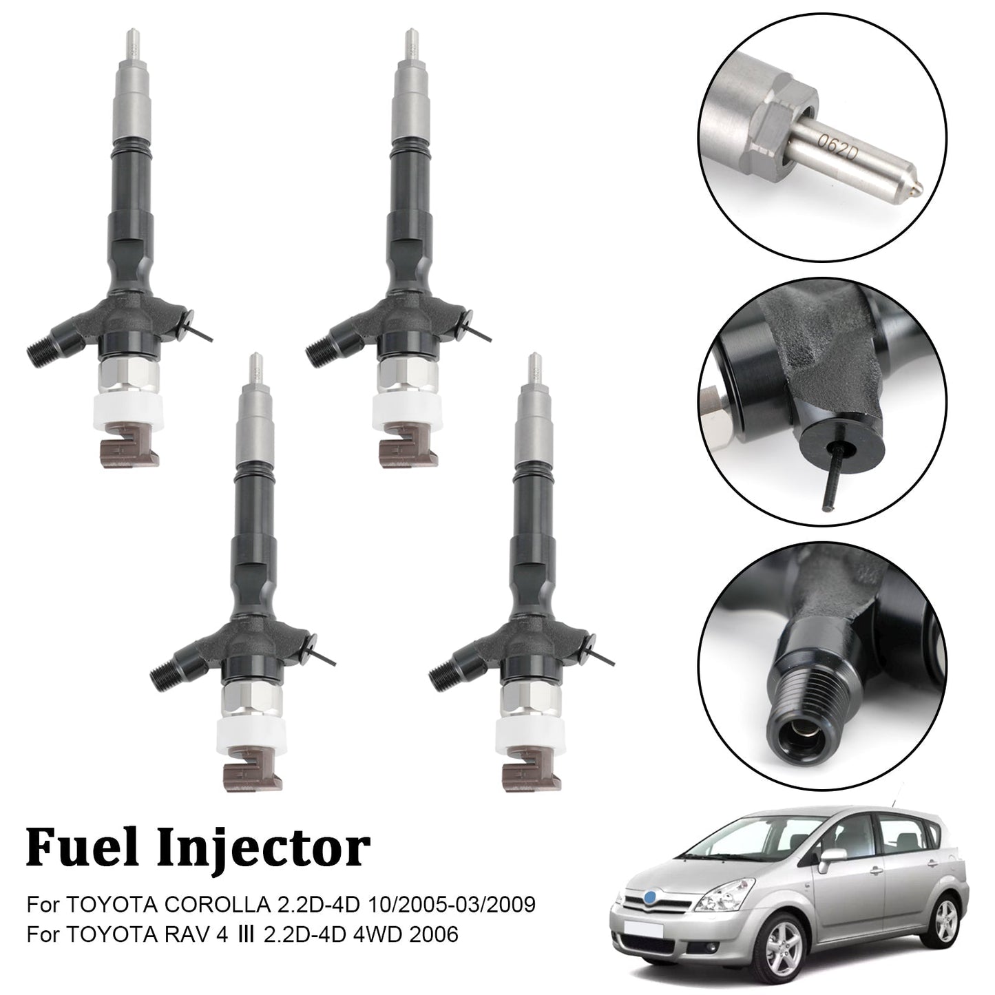 2006+ Toyota Land Cruiser 1KD-FTV 2KD-FTV Fuel Injector 23670-30140