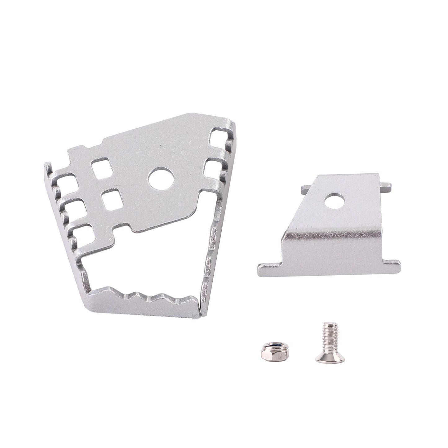 Extensión de pedal de freno ampliada para BMW R1200GS, F800GS, ADV, F700GS, F650GS, color plateado