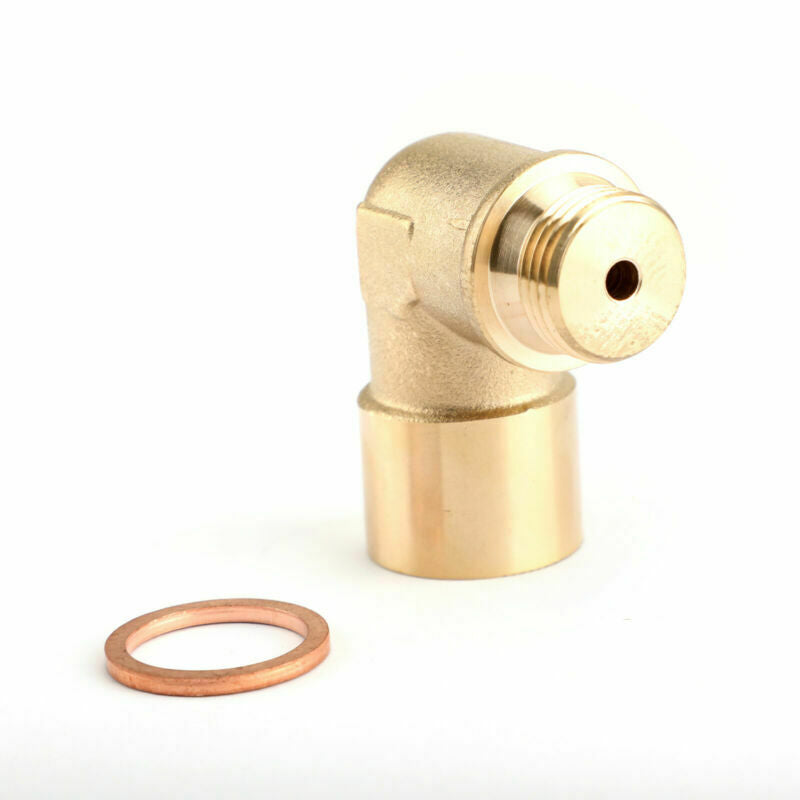 M18X1.5 02 Bung Extension O2 Oxygen Sensor Angled Extender Spacer 90 Degree