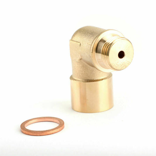 M18X1.5 02 Bung Extension O2 Oxygen Sensor Angled Extender Spacer 90 Degree