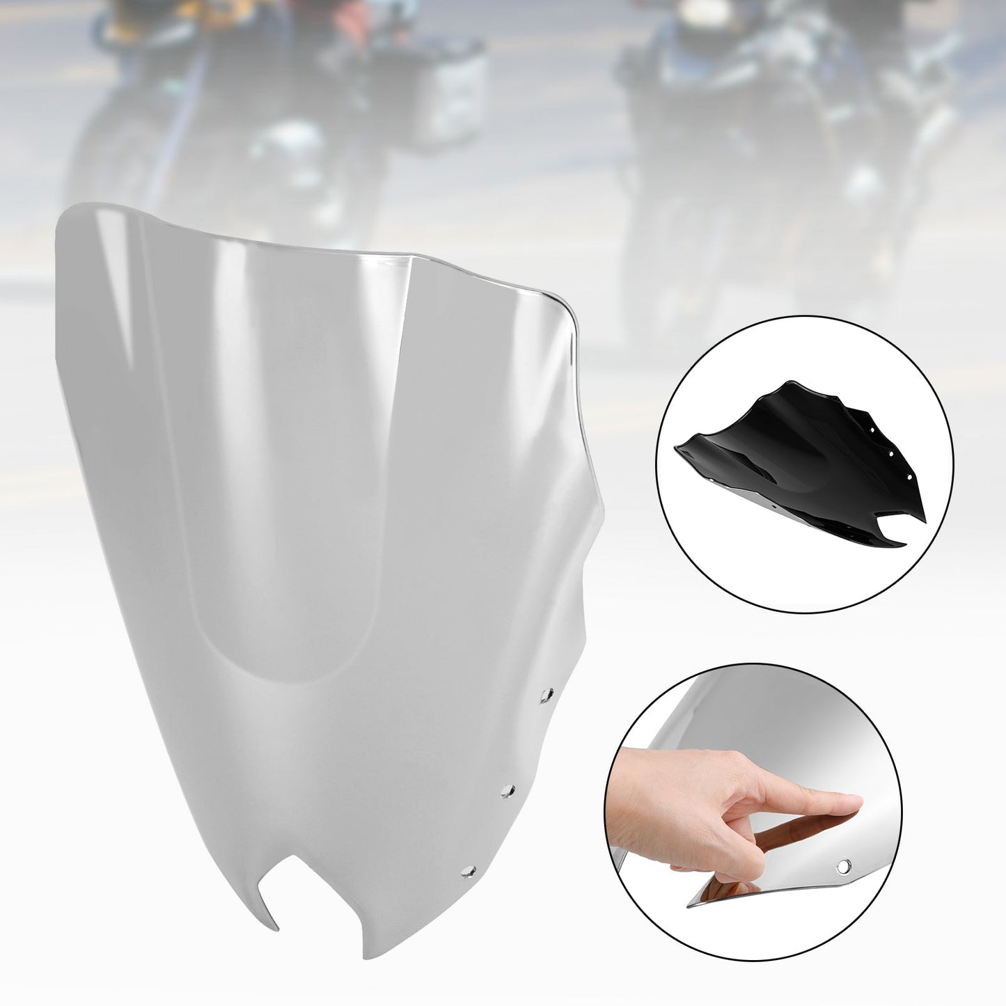 Pare-brise de moto ABS pour Yamaha FZ6R FZ-6R FZS600 2009-2015