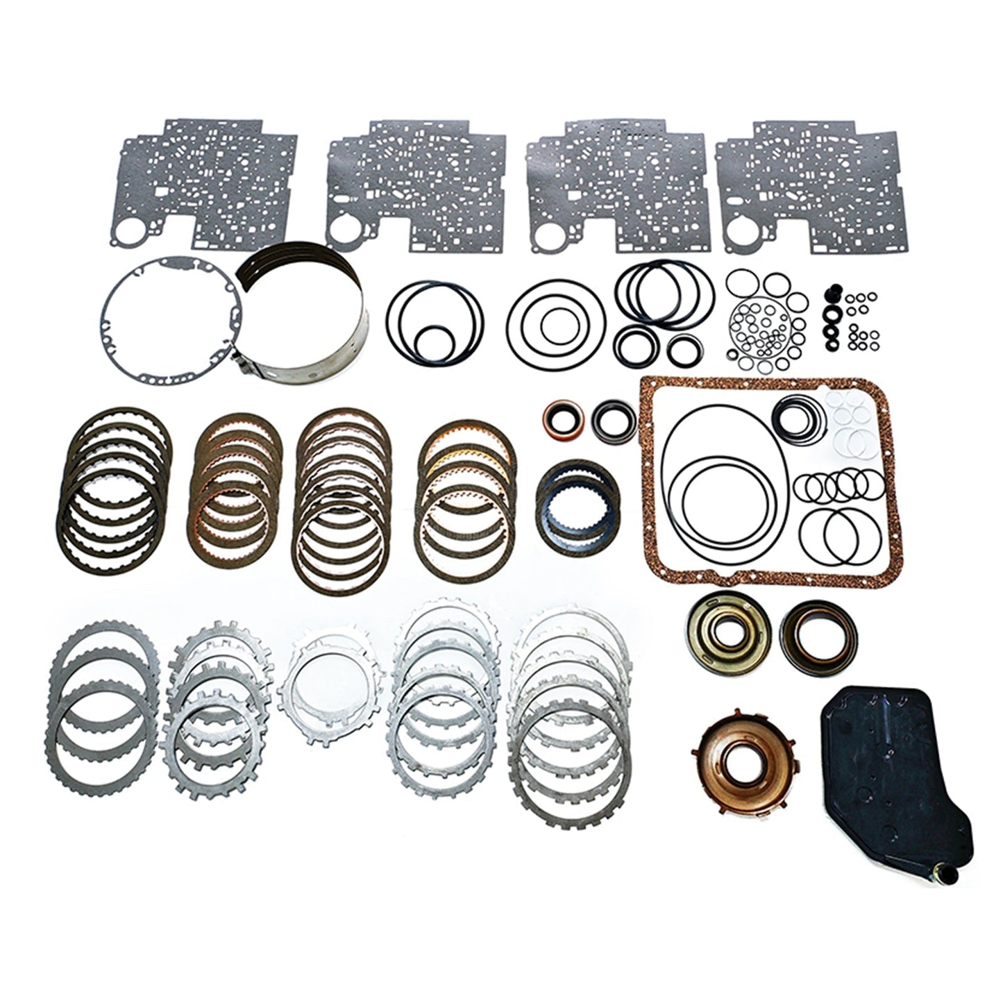 Kit de reconstruction de transmission Super Master (2004 et plus) avec aciers et pistons 4L60E W74008GAP