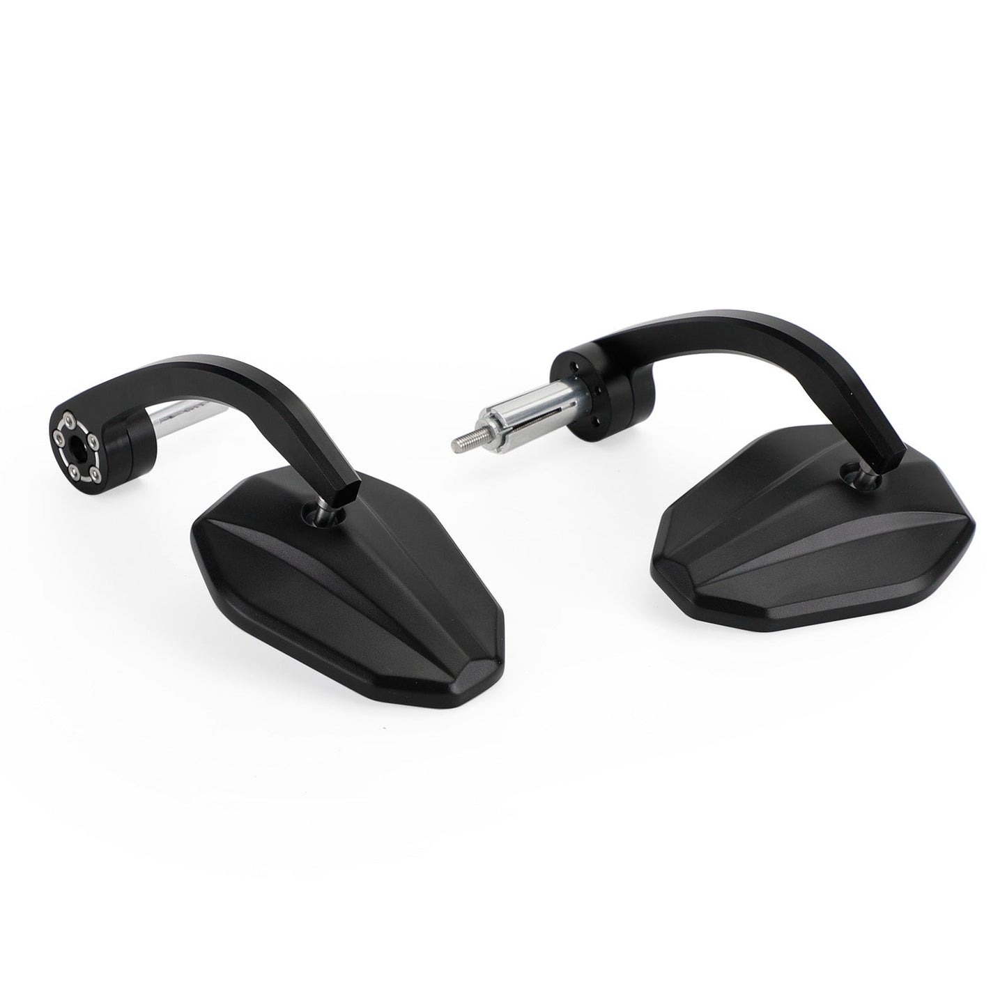 Rétroviseur de guidon de moto noir 7/8" en aluminium CNC personnalisé de 22 mm