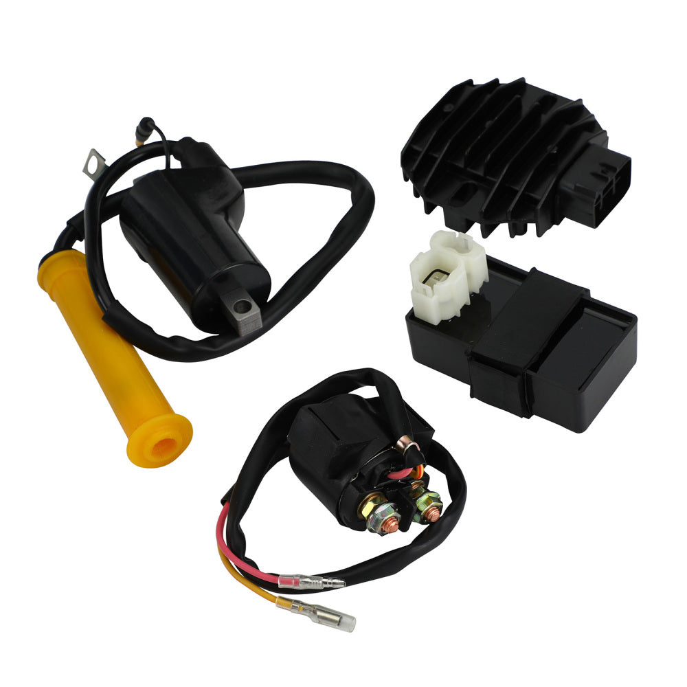 Bougie d'allumage CDI, bobine d'allumage, relais de démarrage, redresseur pour Honda Sportrax TRX400EX