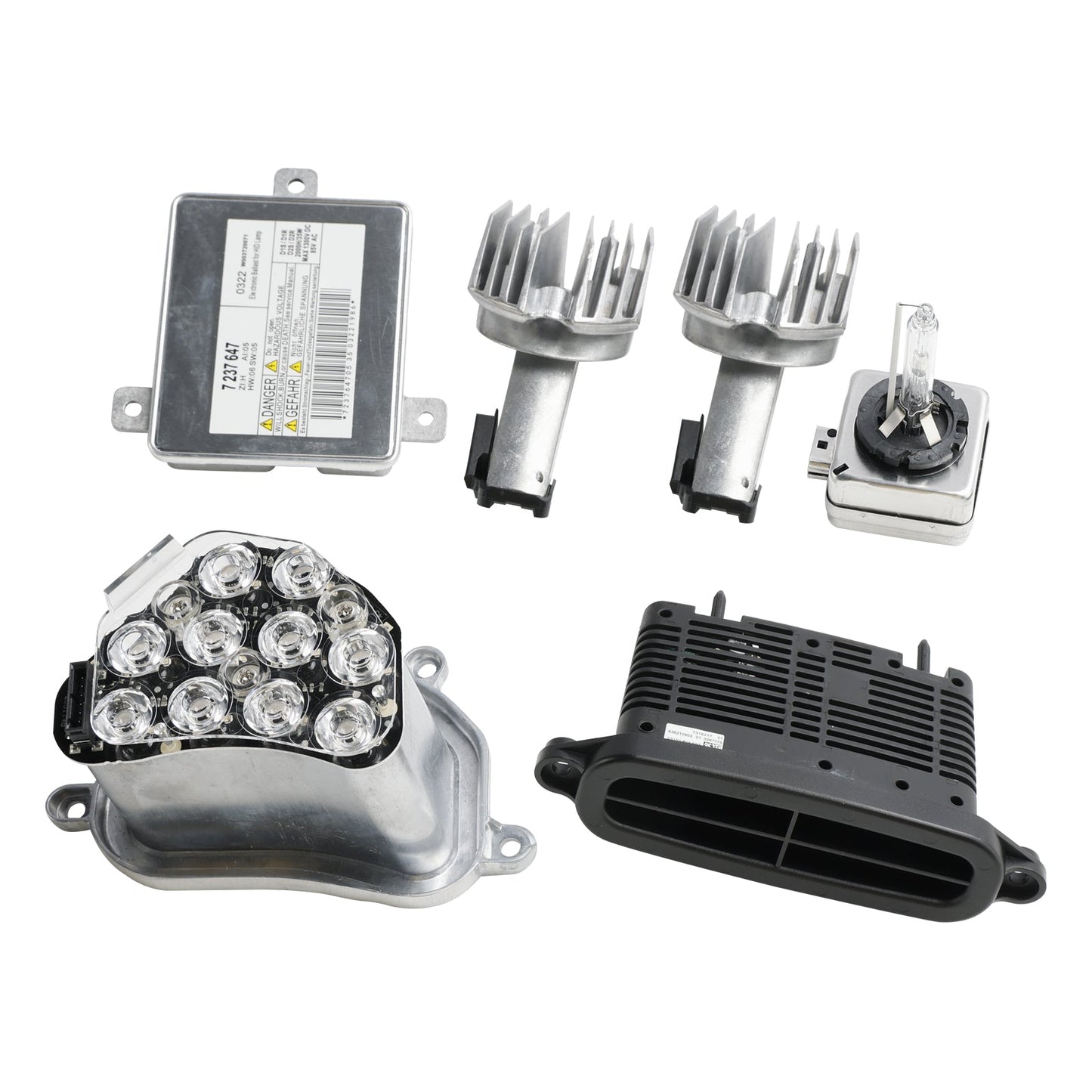 Kit de diodes LED pour ampoules ballast au xénon pour BMW 535i xDrive 2011-2013, RH 63117271902 63117318327