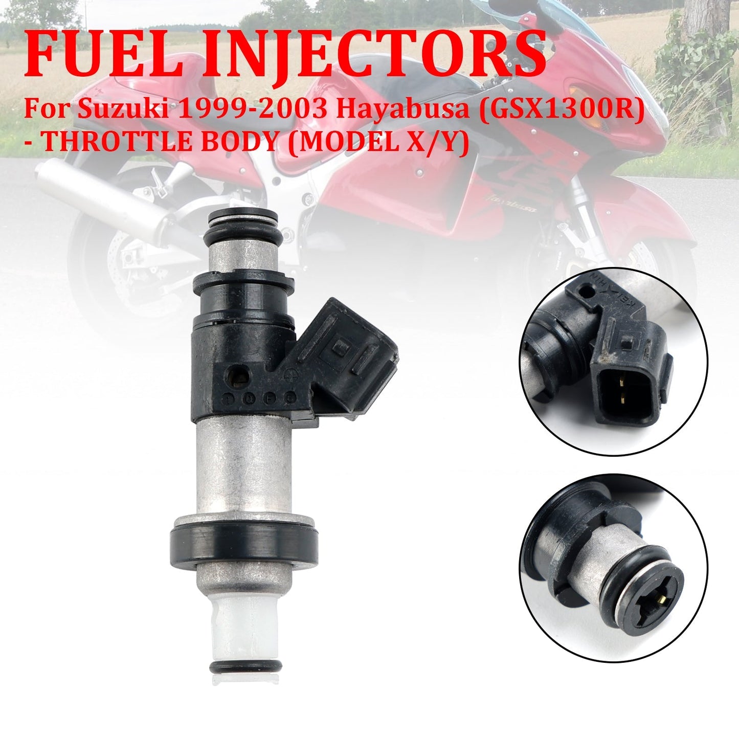 Injecteurs de carburant Suzuki GSX-R750 GSX-R600 GSX1300R 06164-P8E-A00 15710-24F00