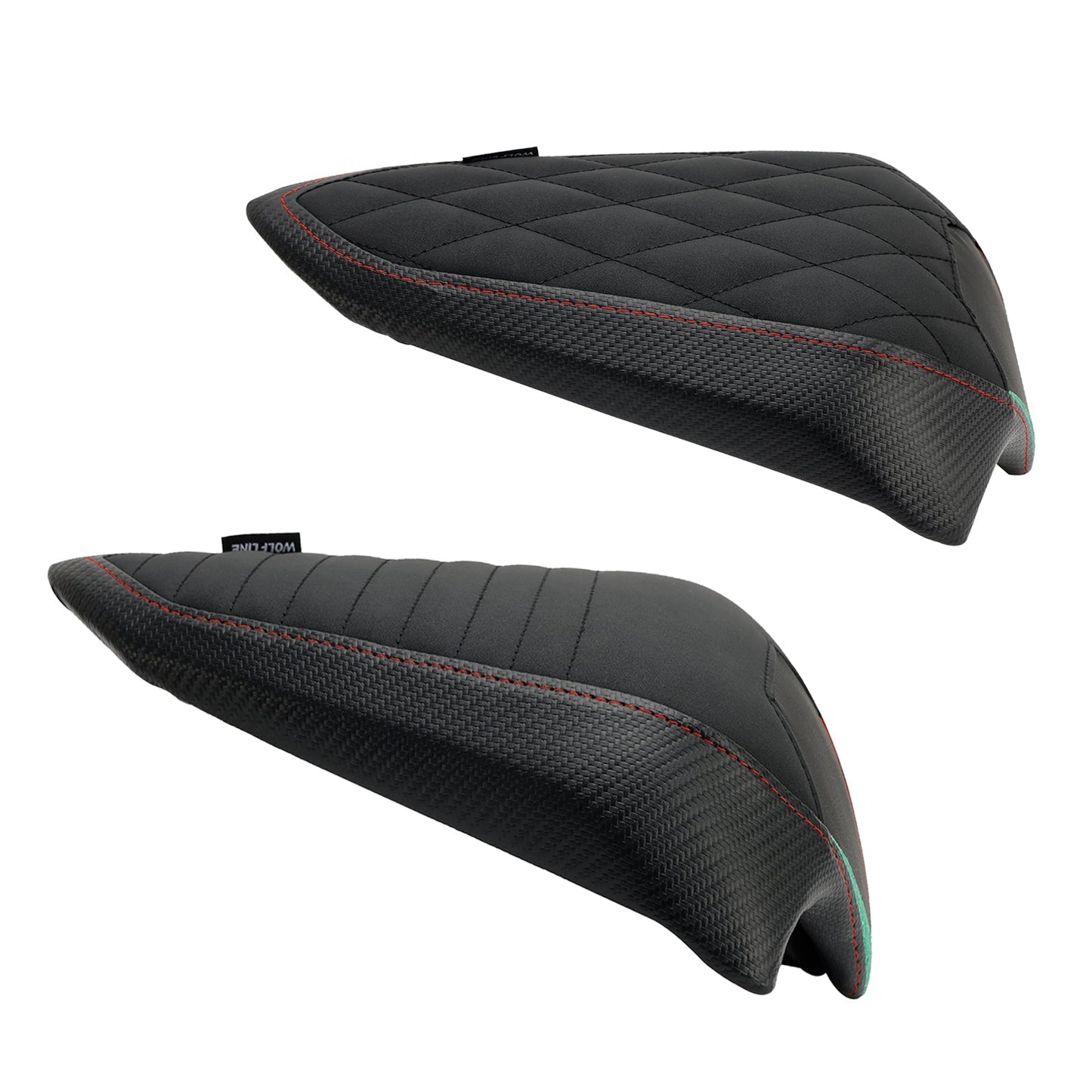 Coussin de siège arrière plat en polyuréthane pour passager, compatible avec DU Streetfighter V2 2022-2023, grille en carbone