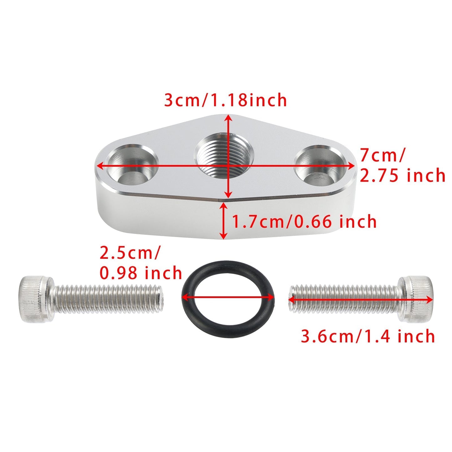 Placa adaptadora del sensor de presión de aceite M16 x 1,5 551623 para Chevrolet LS