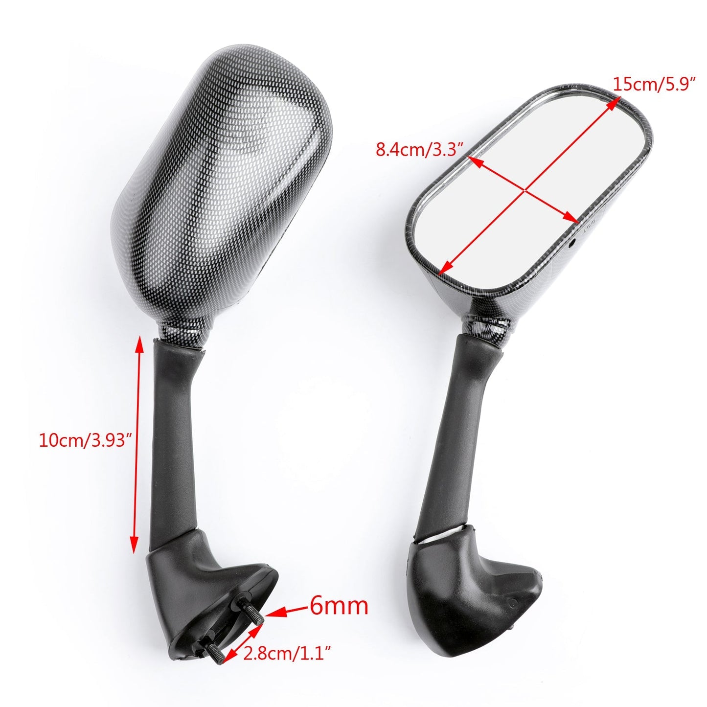 Rétroviseurs neufs pour Yamaha YZF 1000 R1 2004-2006