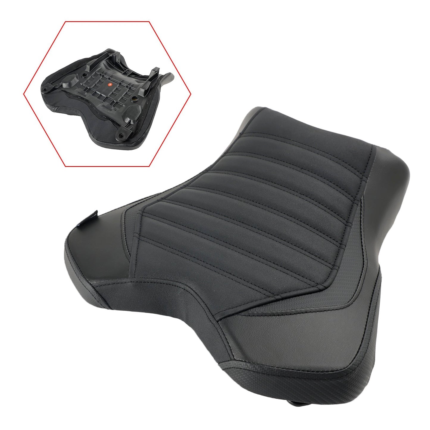 Asiento delantero para Yamaha YZF-R1 15-23, color rojo y amarillo