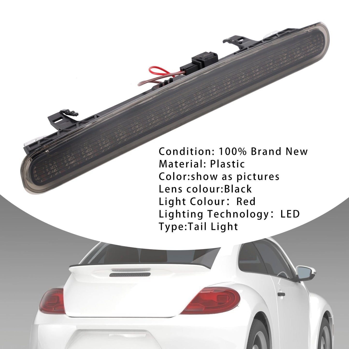 Feu stop arrière à LED pour Volkswagen Beetle 2012-2019, feu stop surélevé 5C5945097B