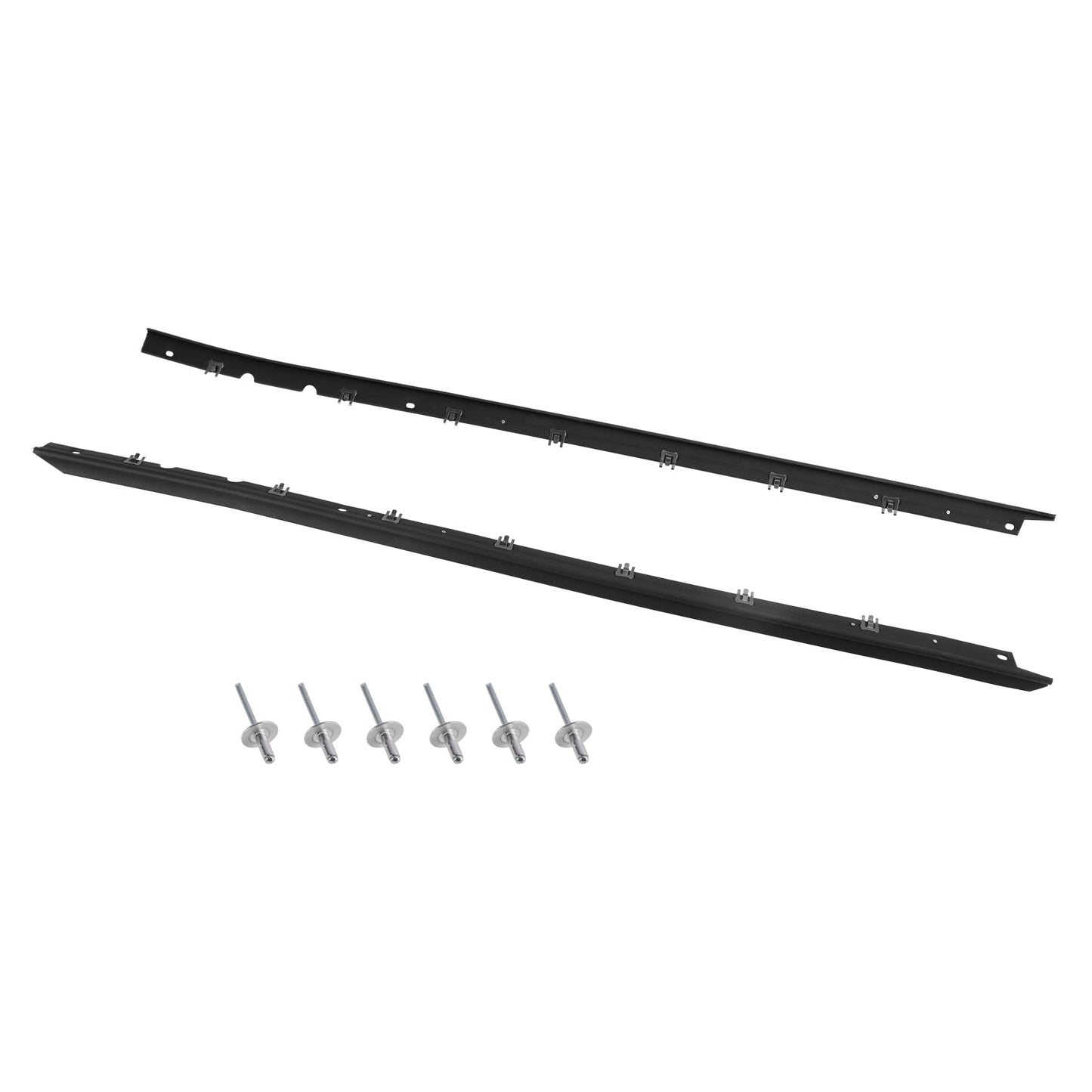 1984-1996 Chevrolet C4 Corvette Driver + Passenger Sides Door Panel Outer Window Seals MID-845680