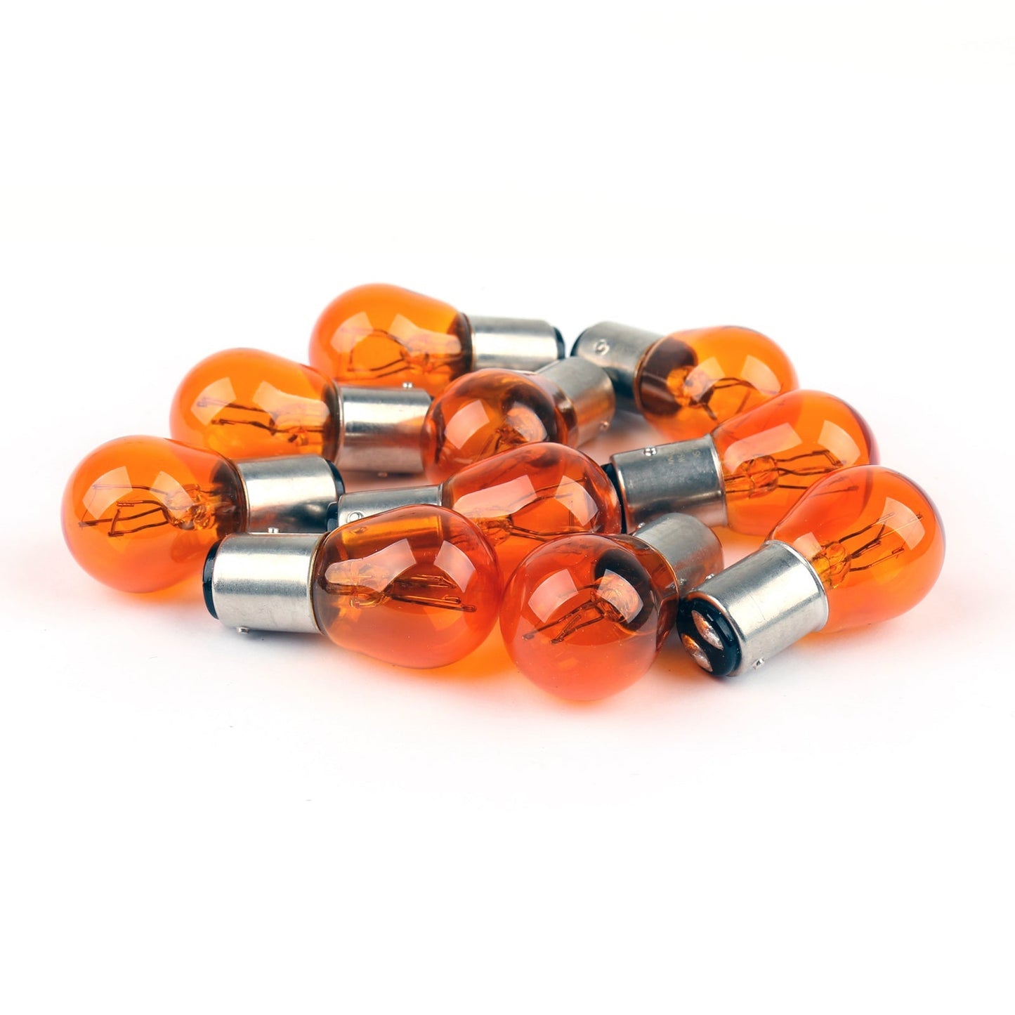 Lot de 10 ampoules OSRAM 12 V 21/5 W P21/5 W BAY15D pour feux de stop DRL Ambre 2 200 K