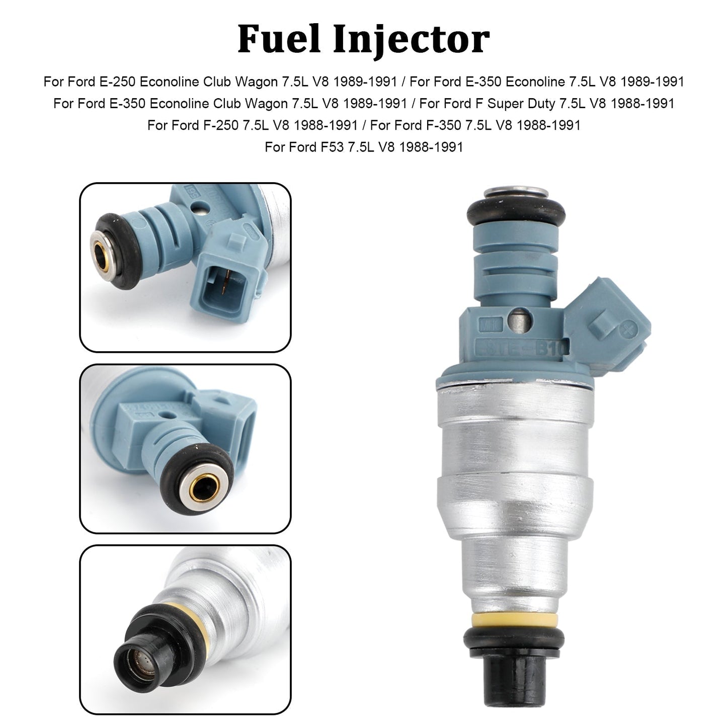 Injecteur de carburant 1 pièce Ford F-250 F-350 F53 7,5 L V8 1988-1991 0280150759 822-11120