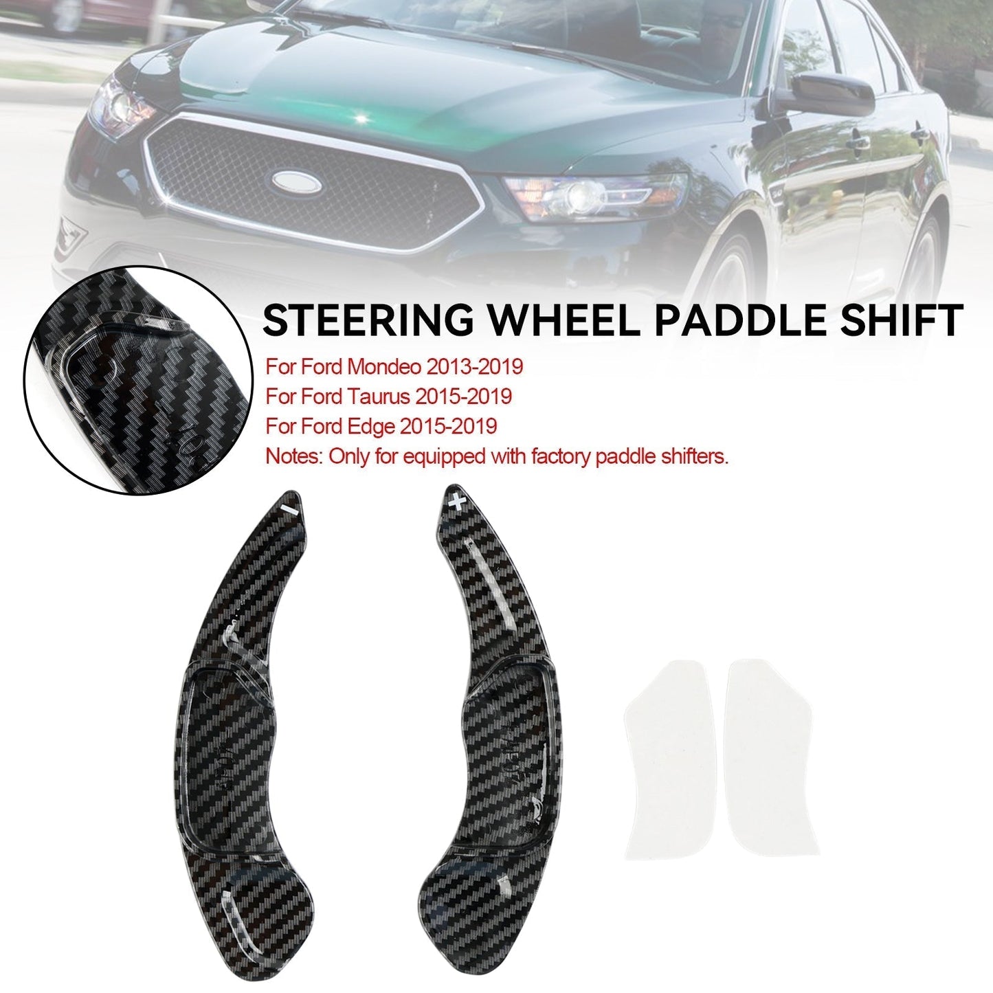 Extension de palettes de changement de vitesse au volant pour Ford Taurus Edge 2015-2019