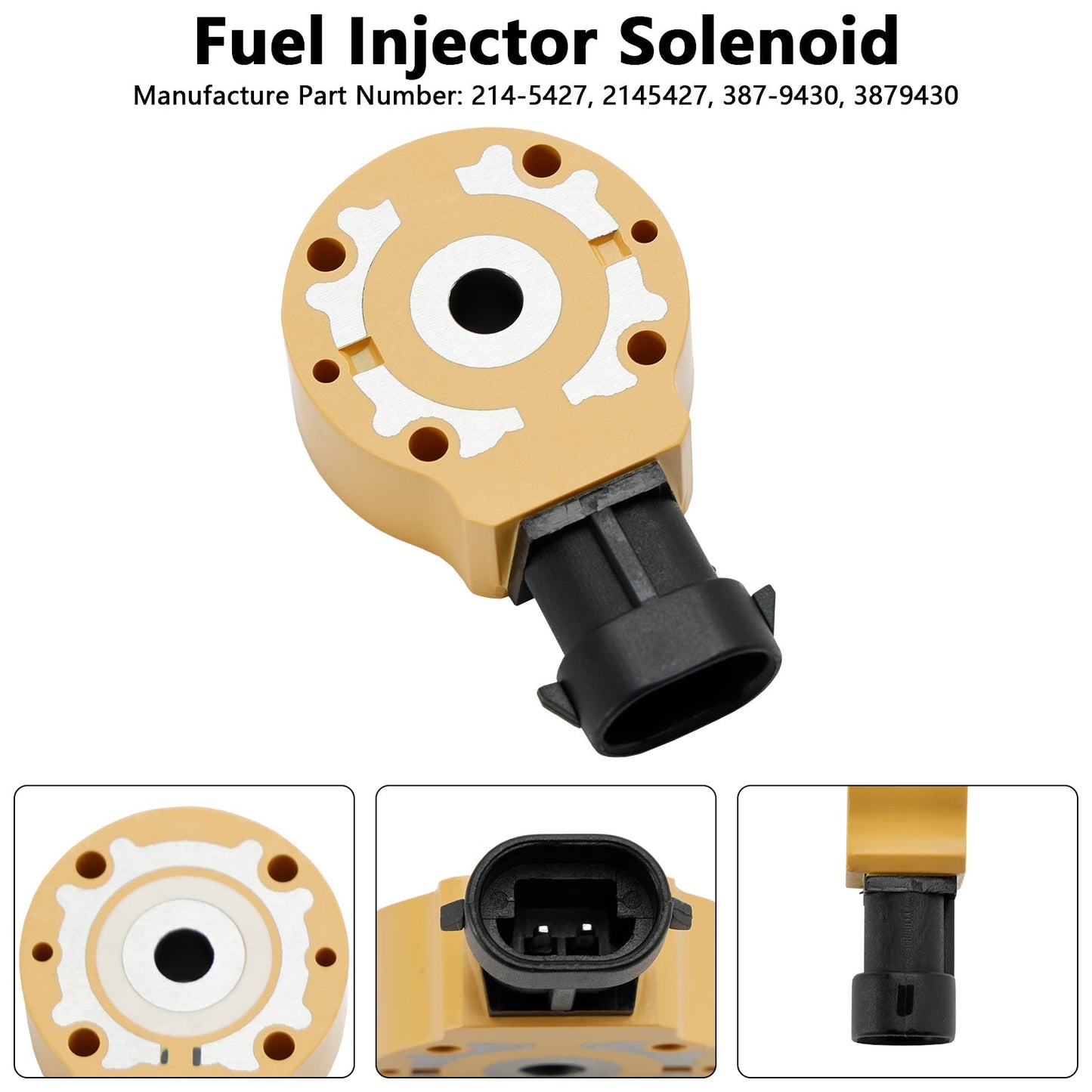 Solenoide de inyector de combustible diésel Caterpillar CAT C7 C9 10R4761 214-5427 3879430