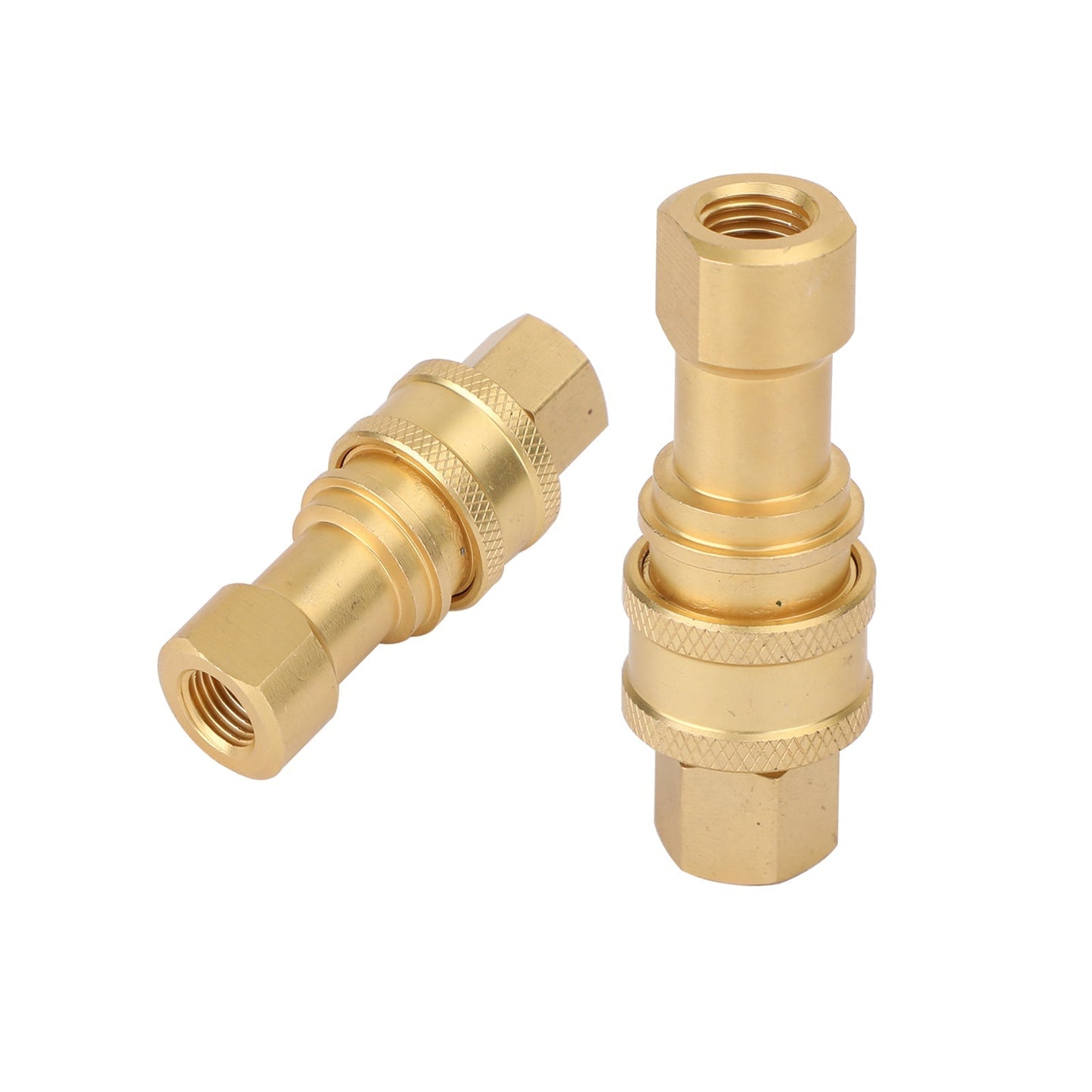 1 jeu de raccords hydrauliques à déconnexion rapide 1/4" NPT ISO 7241-B en laiton