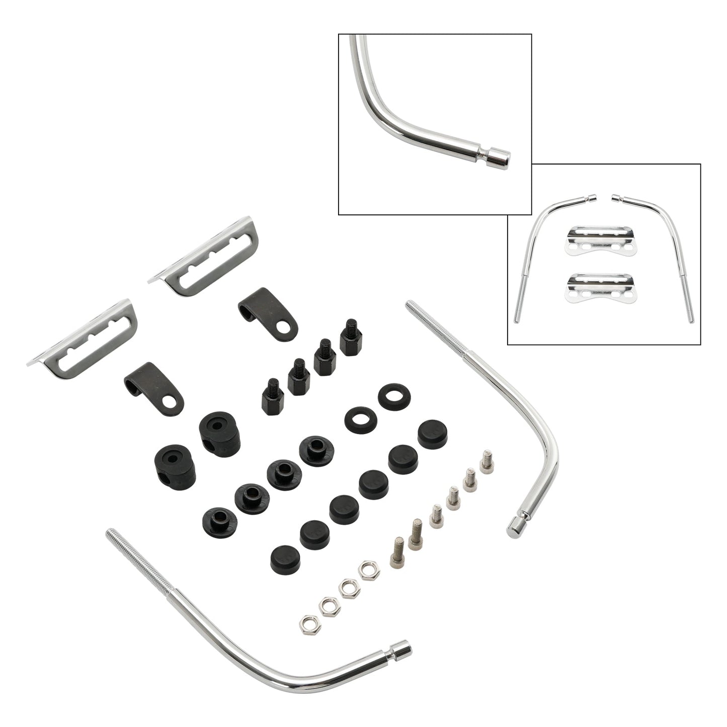 Support de montage de pare-brise universel pour phare de moto rétro Cafe Racer