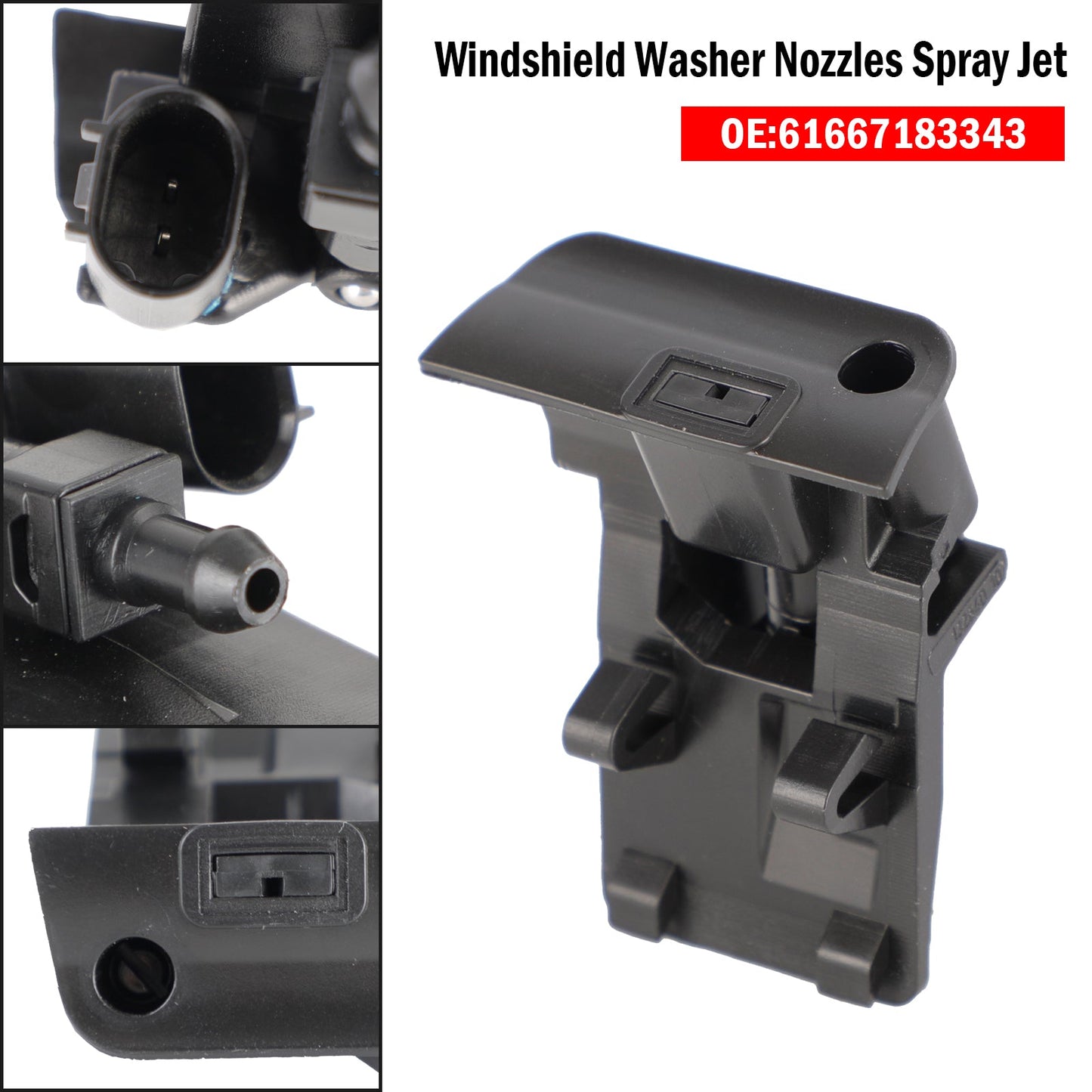 For For BMW X1 E84 Windshield Washer Nozzles Spray Jet For BMW X1 E84 61667183343