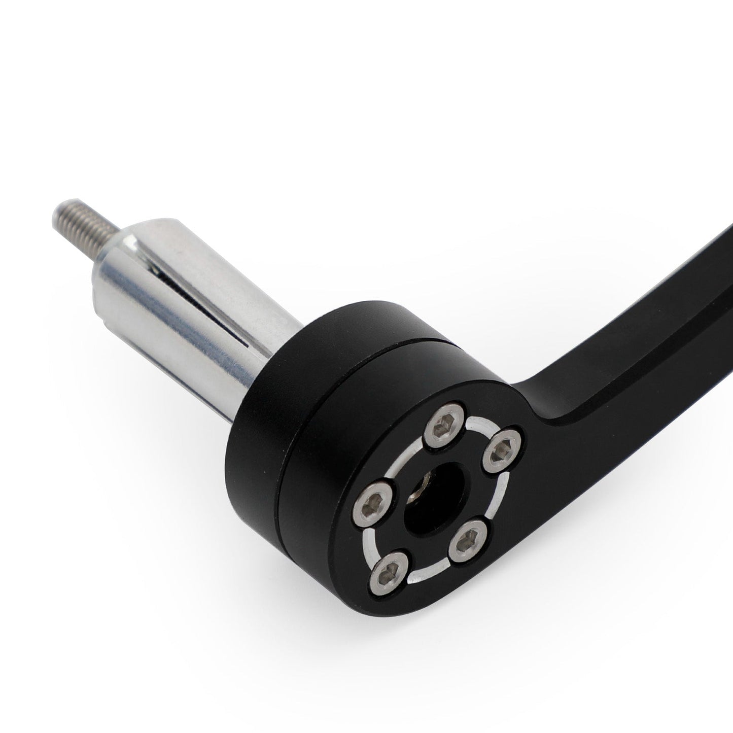 Rétroviseur de guidon de moto noir 7/8" en aluminium CNC personnalisé de 22 mm