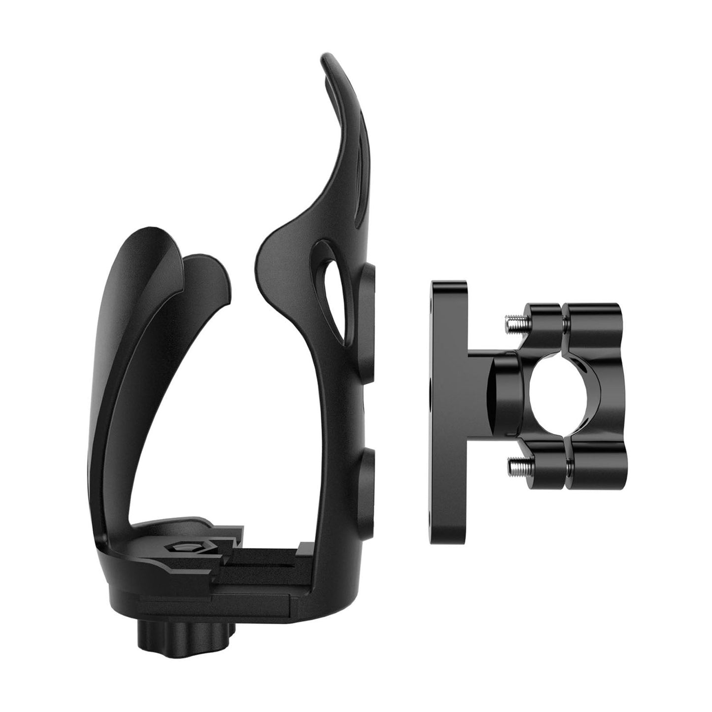 Portavasos ajustable para manillar de motor, soporte para botellas, para ATV y scooter, color negro