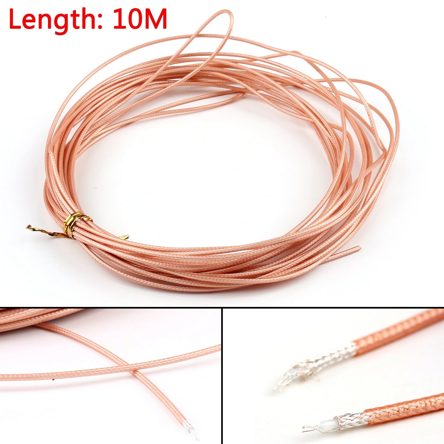 Câble coaxial RF RG316, connecteur 50 ohms, M17/113, câble blindé, 10 m