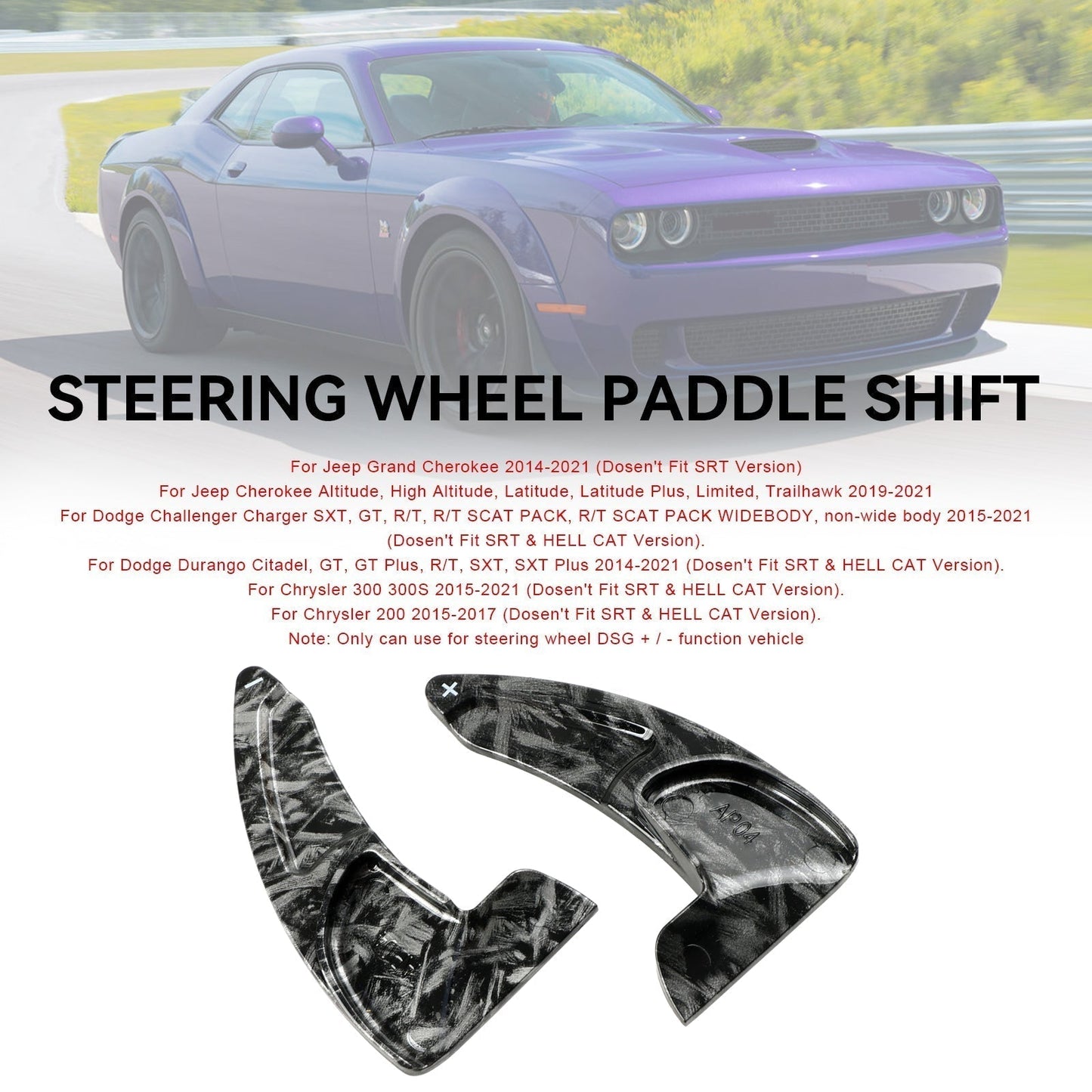 Extensión de palanca de cambios para Dodge Challenger Charger 2015-2021